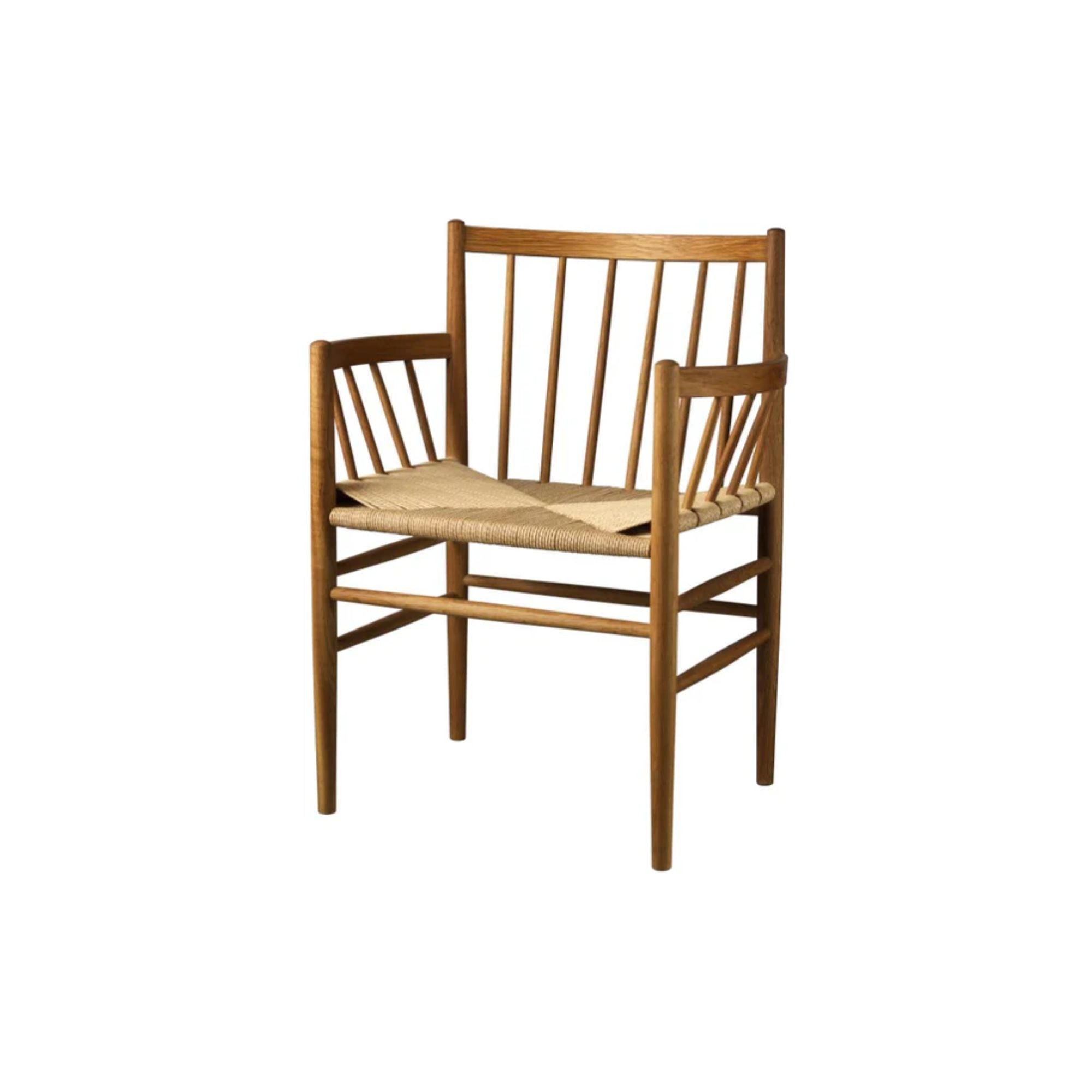 FDB Møbler, Chaise en bois et tissage - J81