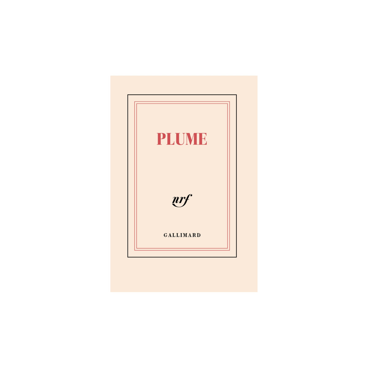 Gallimard, Carnet de poche- Plume