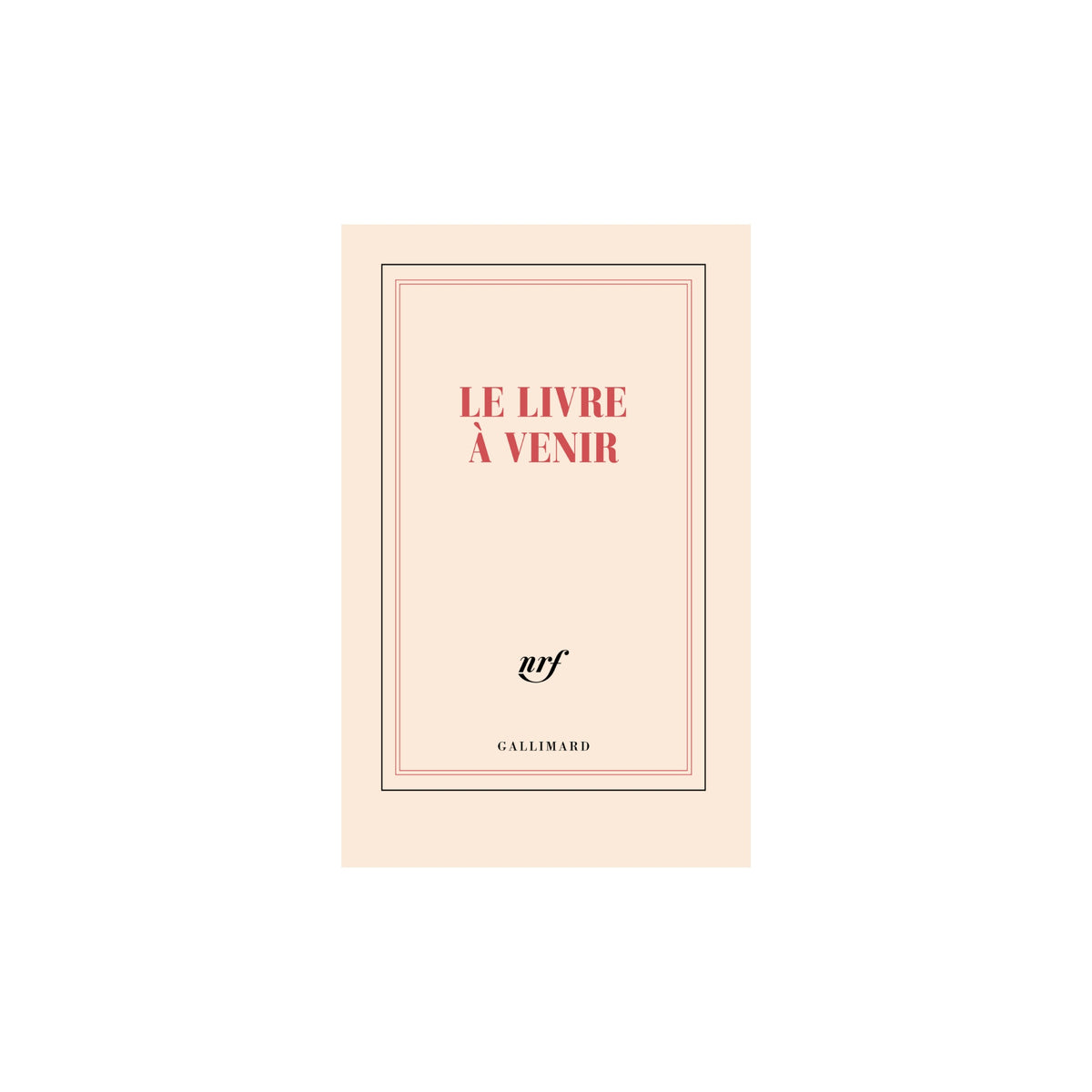 Gallimard, Carnet de poche- Le livre à venir