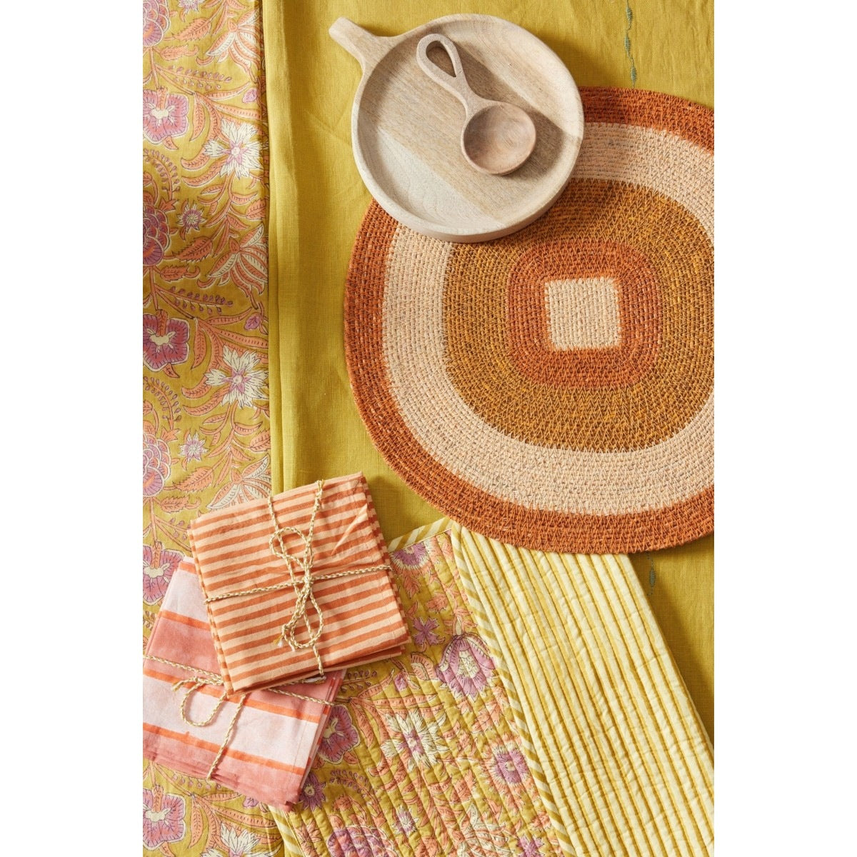Bonheur du jour, Set de table en jonc de mer - Mada Potiron