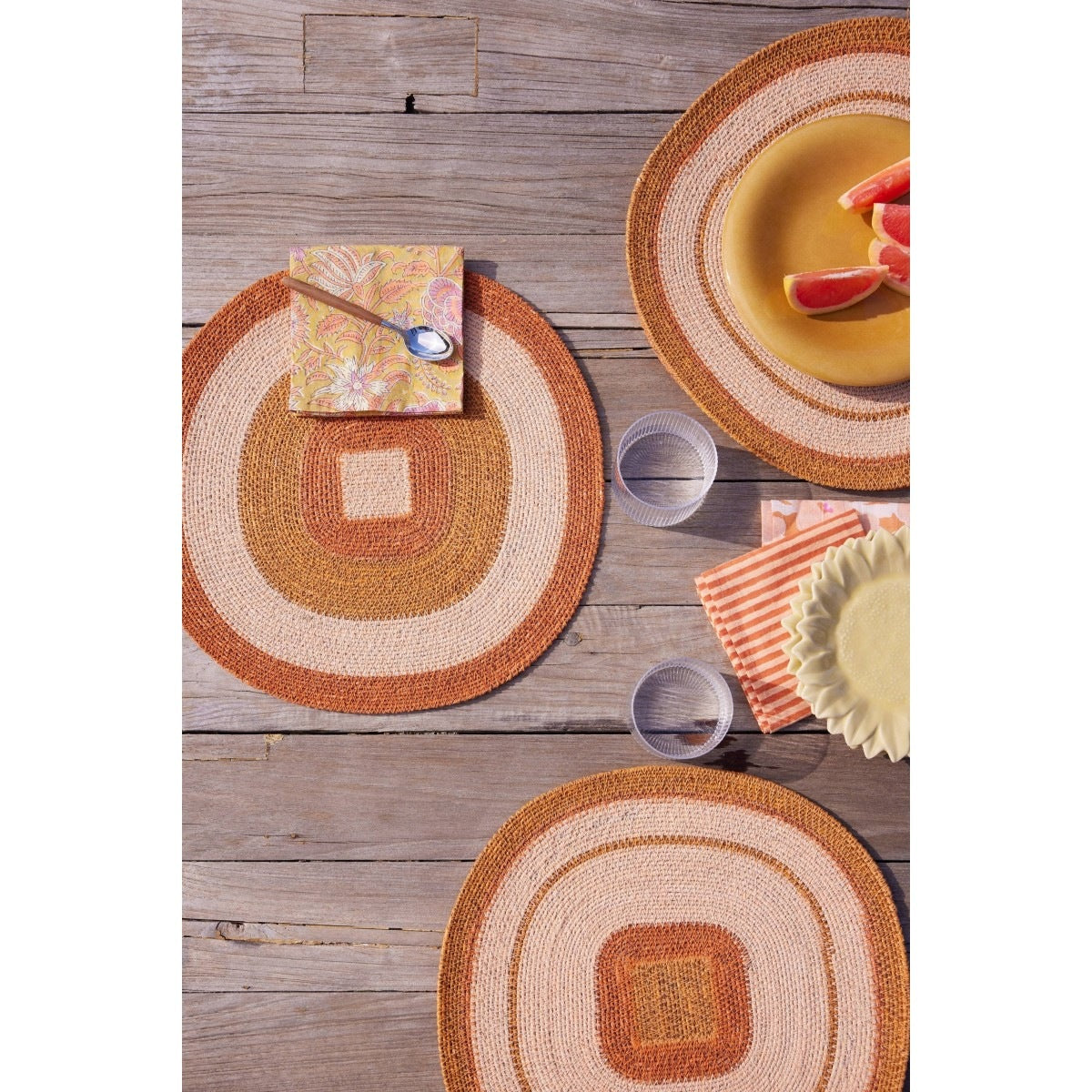 Bonheur du jour, Set de table en jonc de mer - Mada Potiron