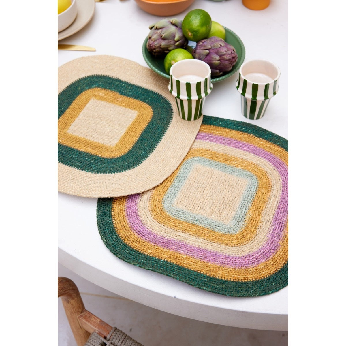 Bonheur du jour, Set de table en jonc de mer - Multico Kaki Maïs