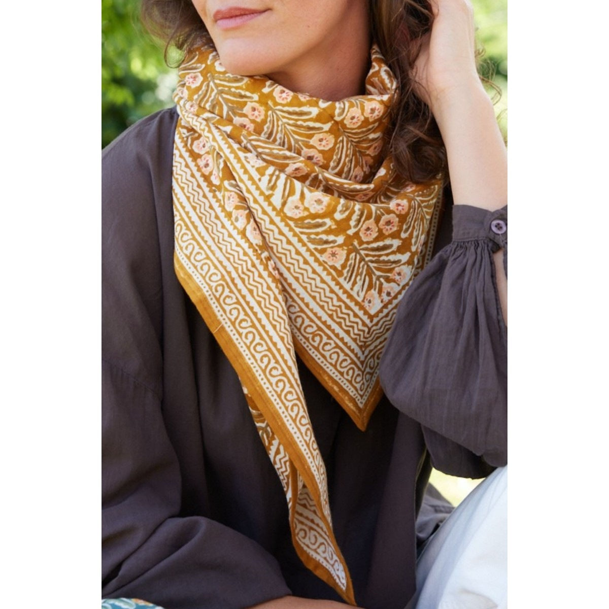 Bonheur du Jour, Grand Foulard Indien - Mahal tandoori