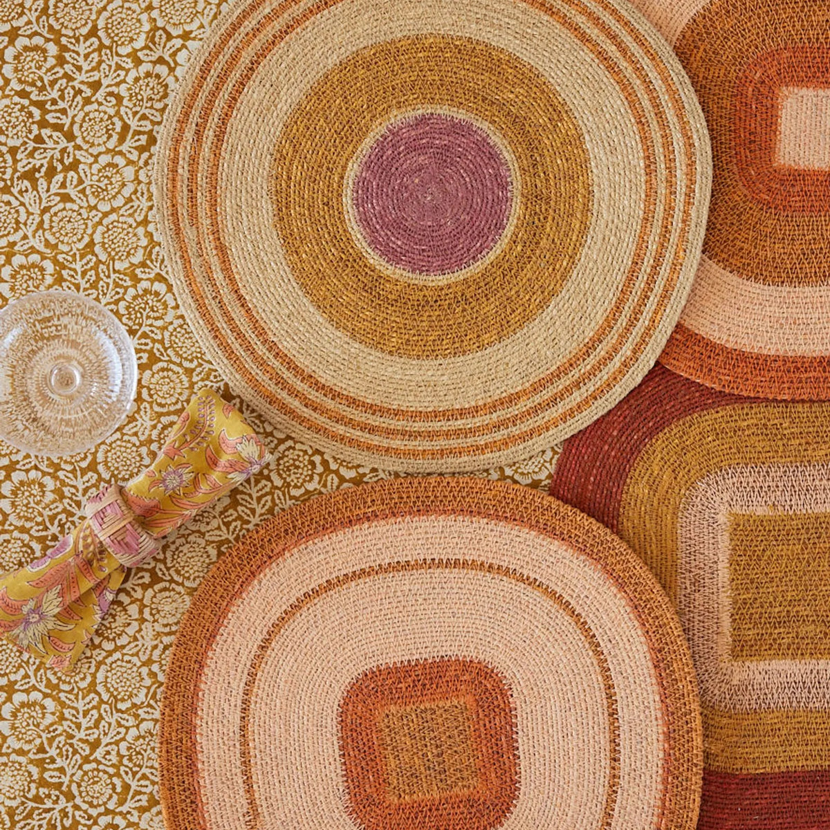Bonheur du Jour, Nappe rectangle 170x250 - Kamala Absinthe