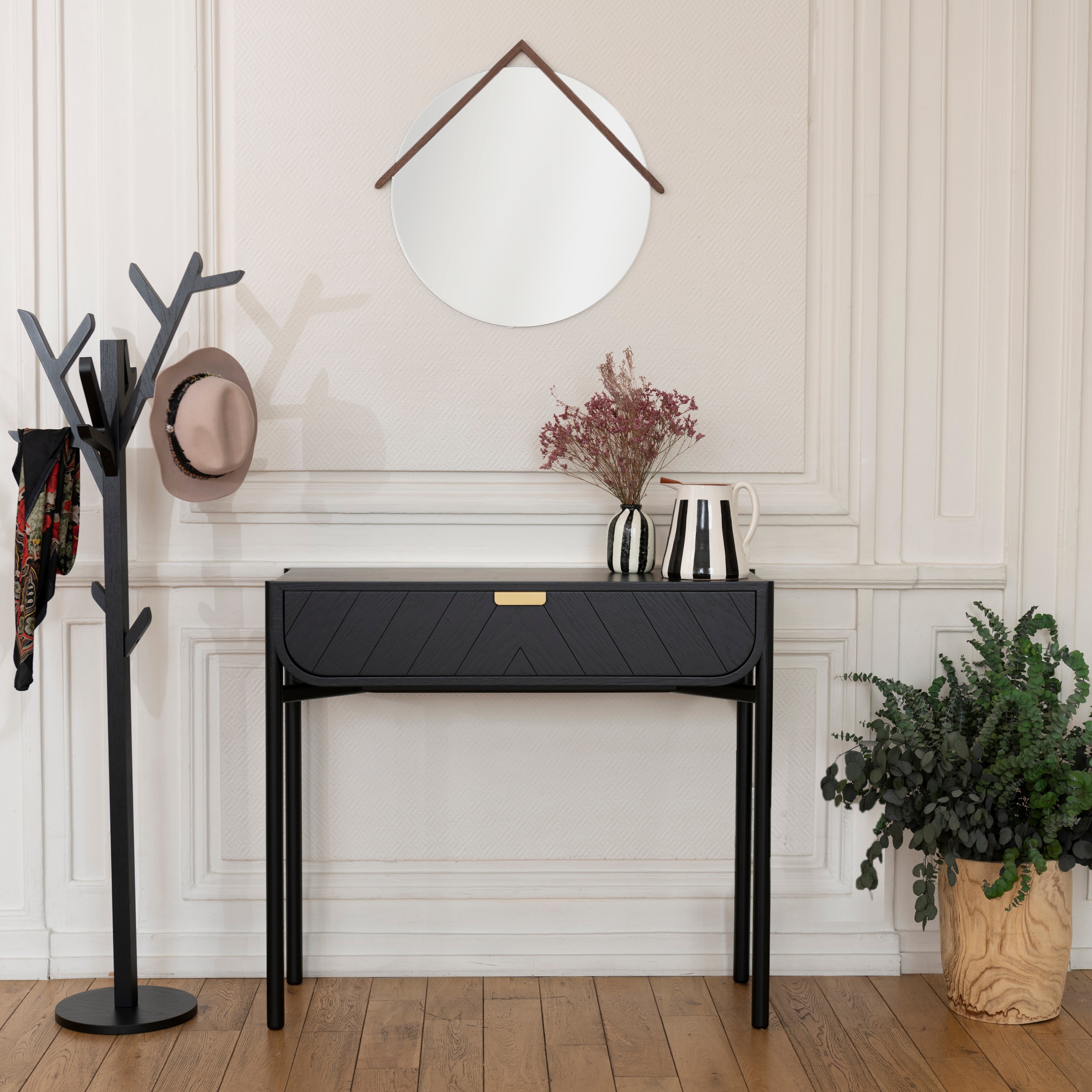 Hartô, Console Marius - Chêne teinté noir