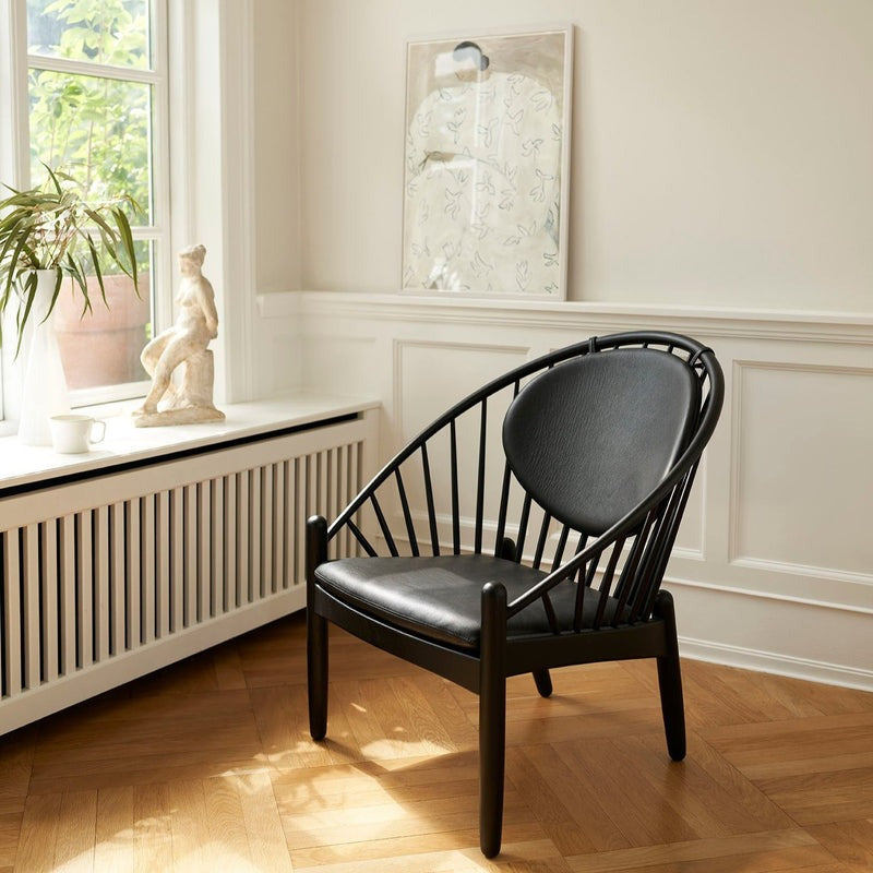 FDB Mobler, Fauteuil en chene Jøona - J166 Cuir