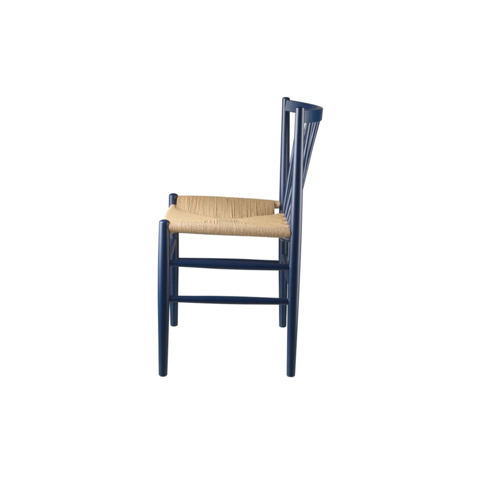 FDB Mobler, Chaise en bois et tissage naturel - J80