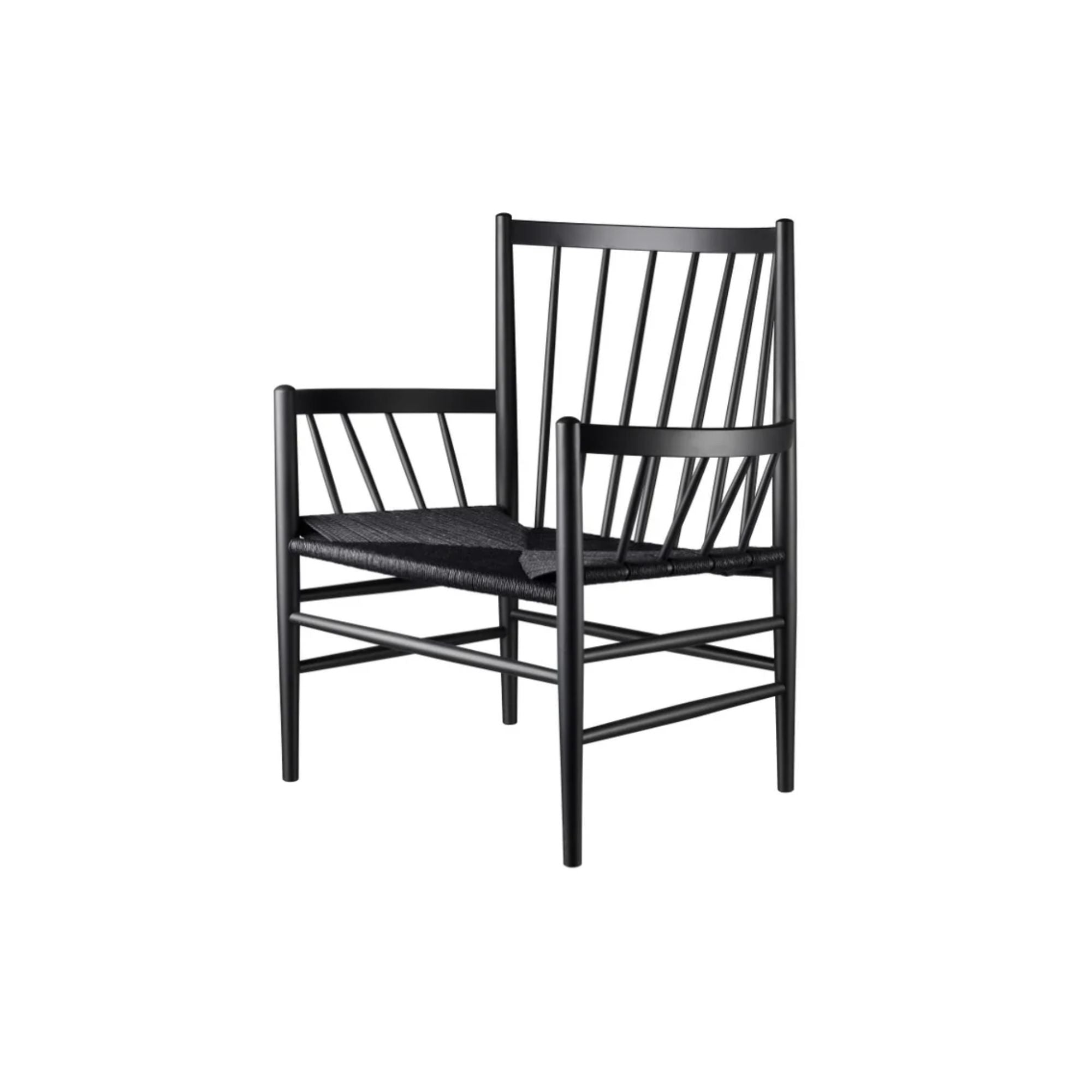 FDB Mobler, Chaise lounge en chene et tissage - J82