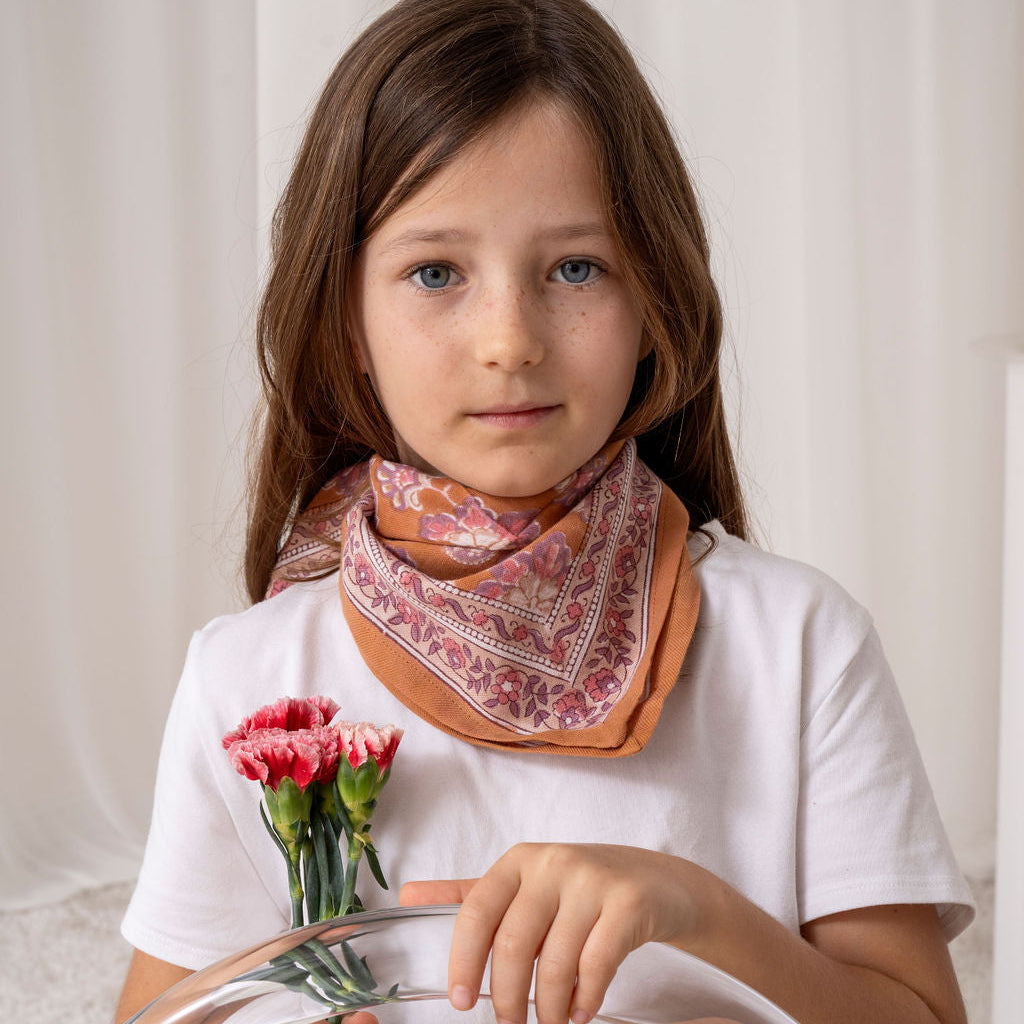 Bindi Atelier, Petit Foulard Indien - Matira Praline