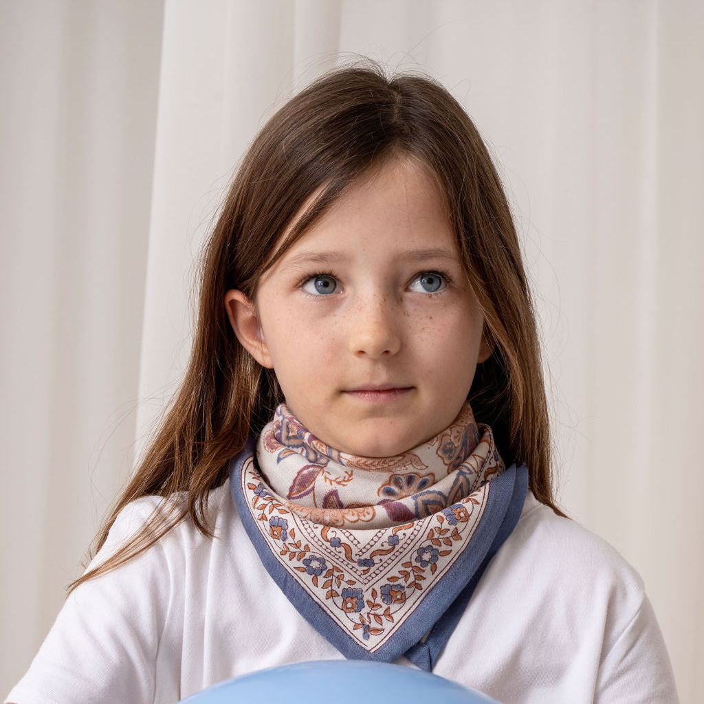 Bindi Atelier, Petit Foulard Indien - Matira Vanille