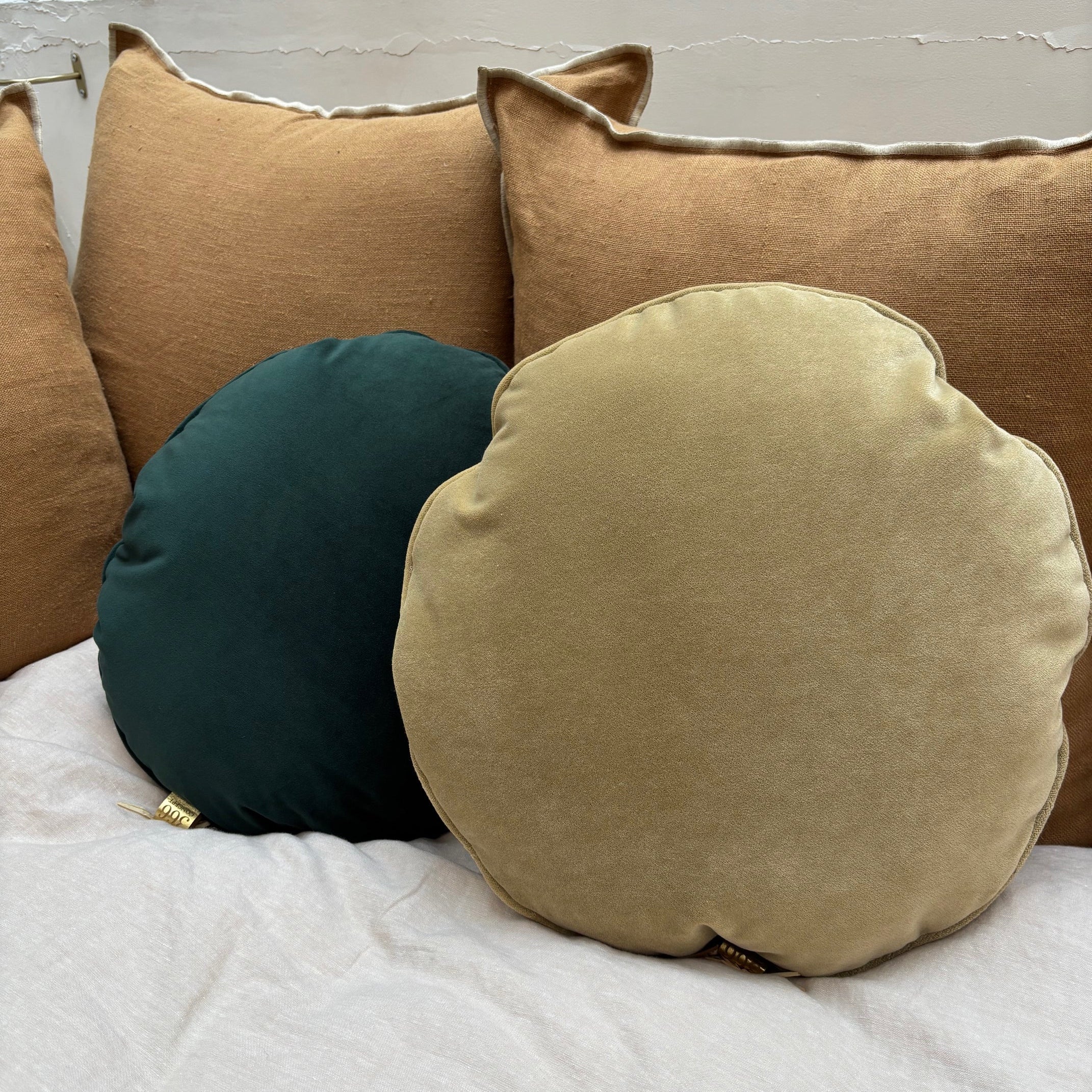 Coussin rond Ø 45 cm - 366 Concept - Velvet Taupe