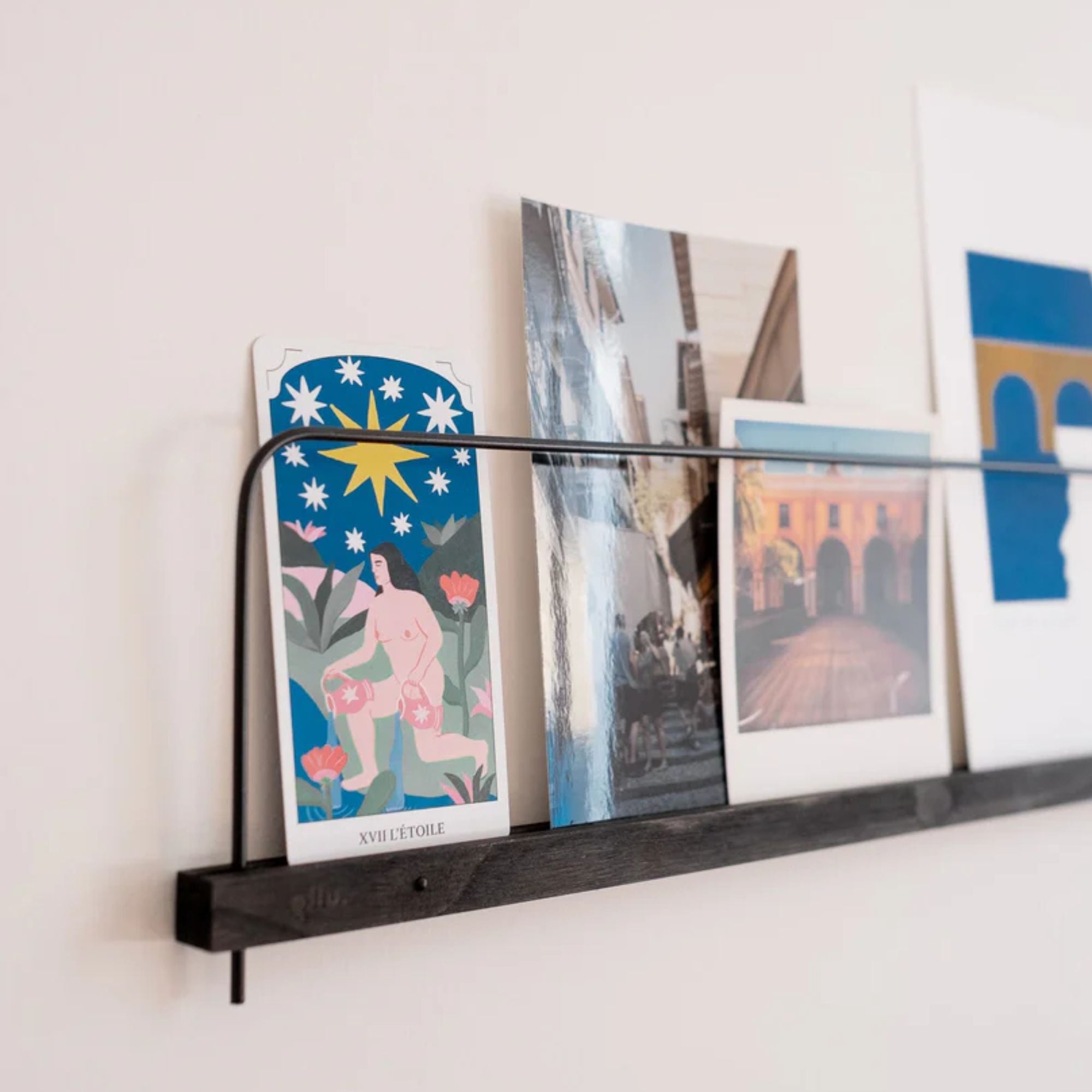 Gllu, Étagère Super Poses Noir - Moyenne (50cm)