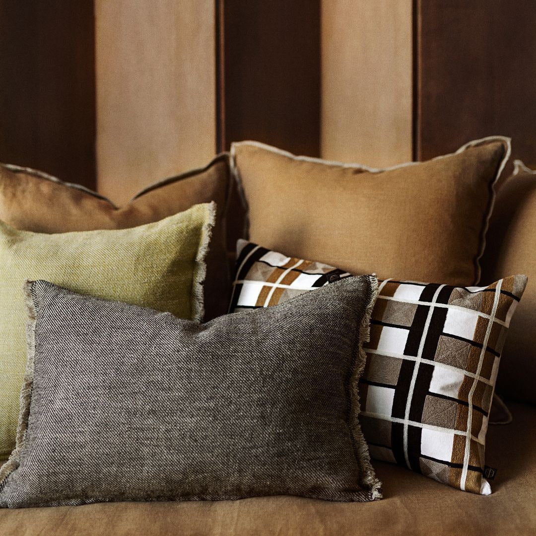 Haomy, Housse de coussin - Cuba Olive- Rectangle 40x60 cm