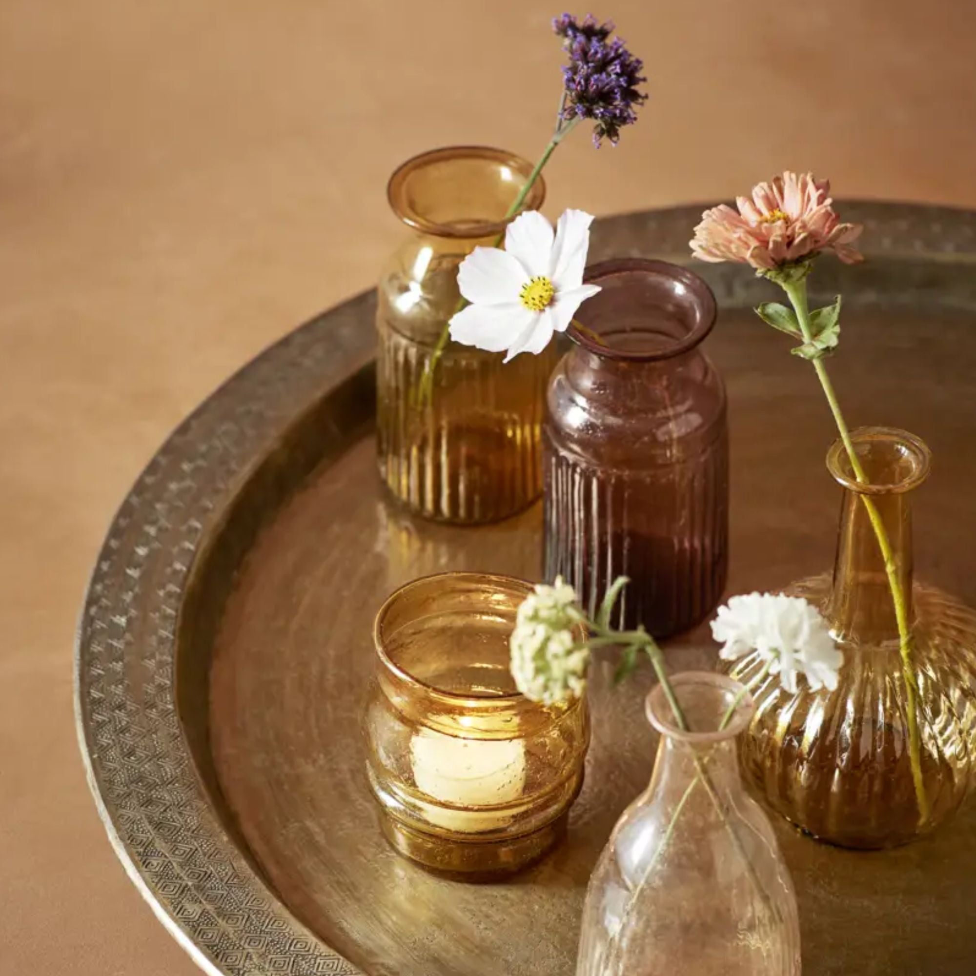 Madam Stoltz, Soliflore bouteille - Jaune