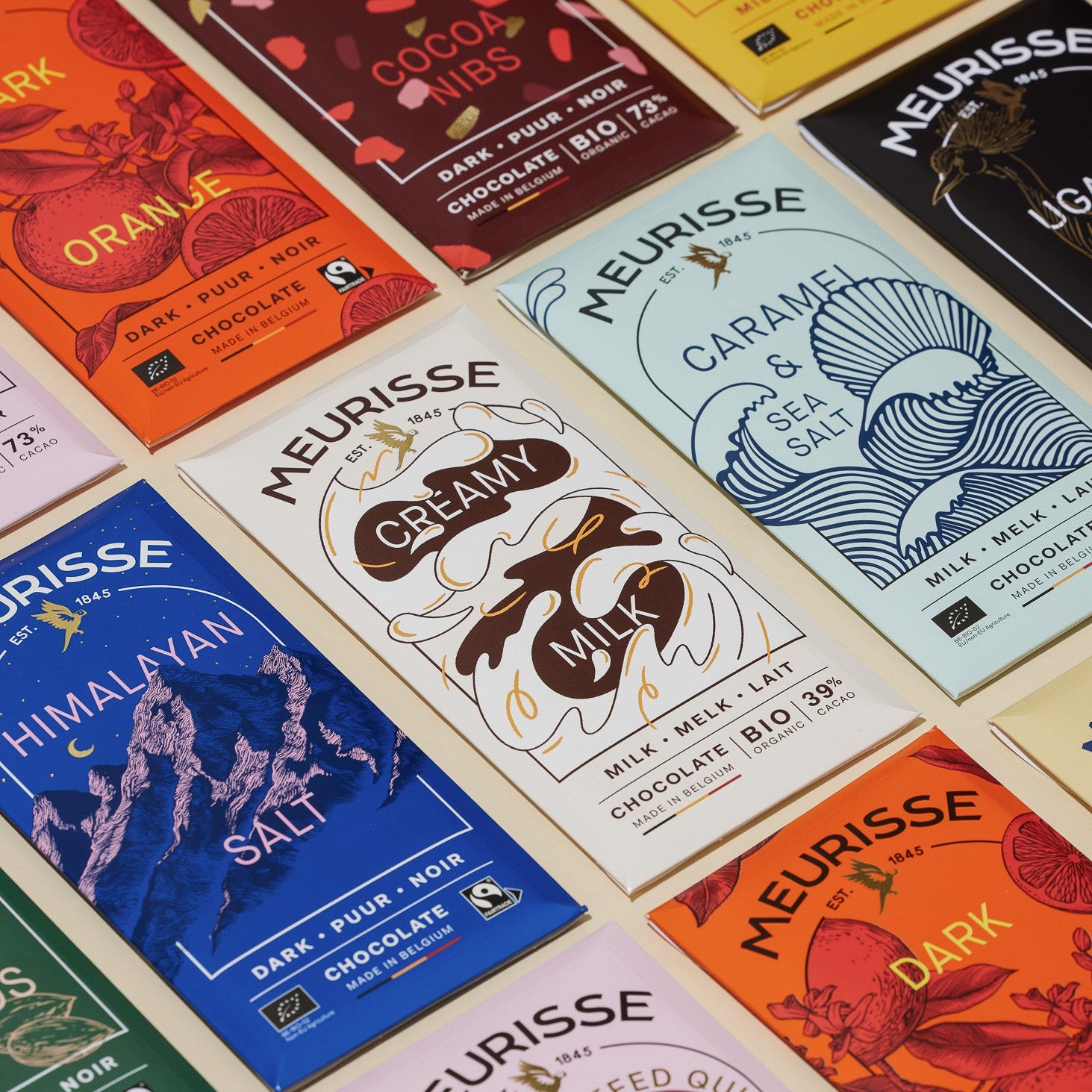 Meurisse, Chocolat au lait - Caramel et Sel de mer