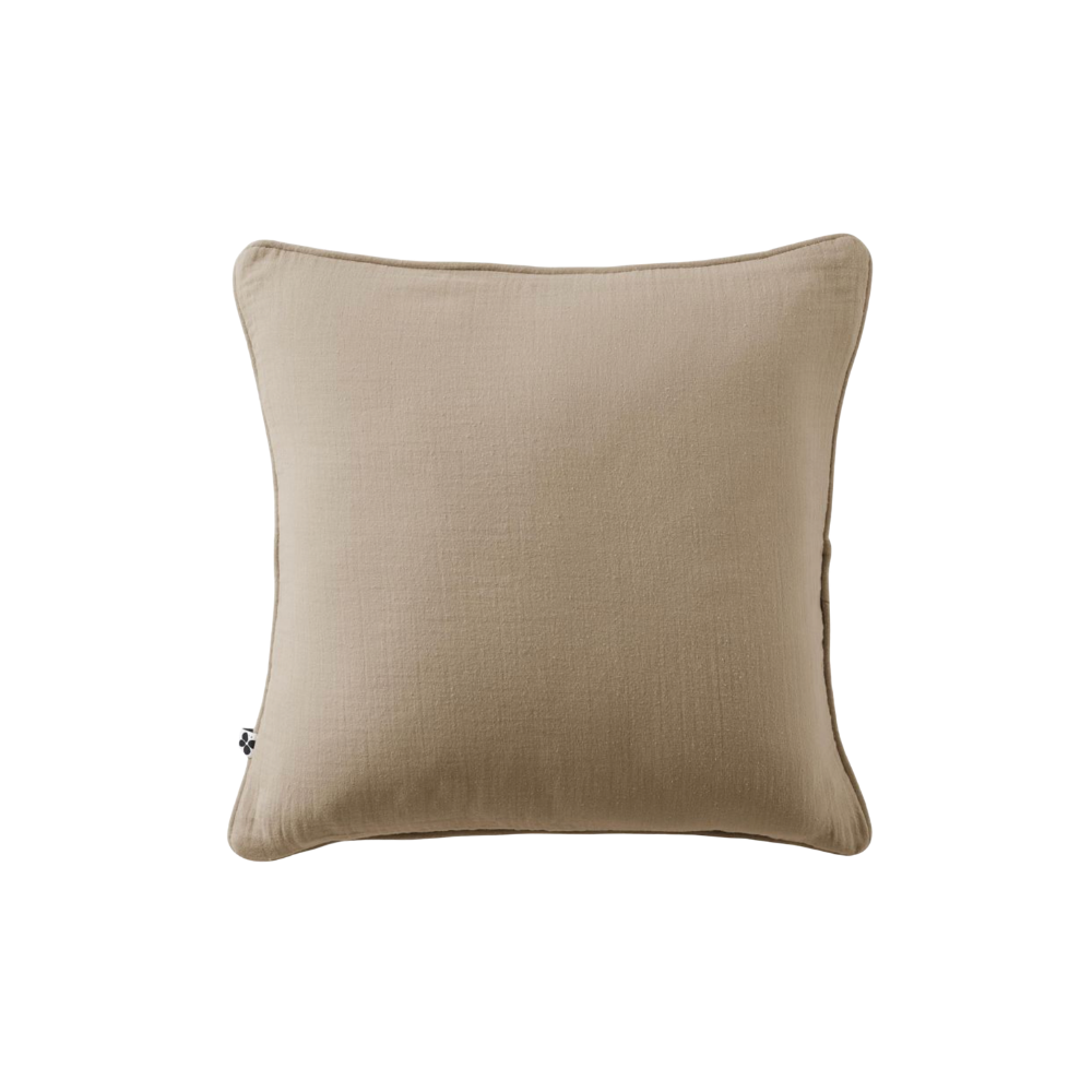 L'Effet Papillon, Housse de coussin - Gaïa Ficelle - Carré 45 x 45 cm