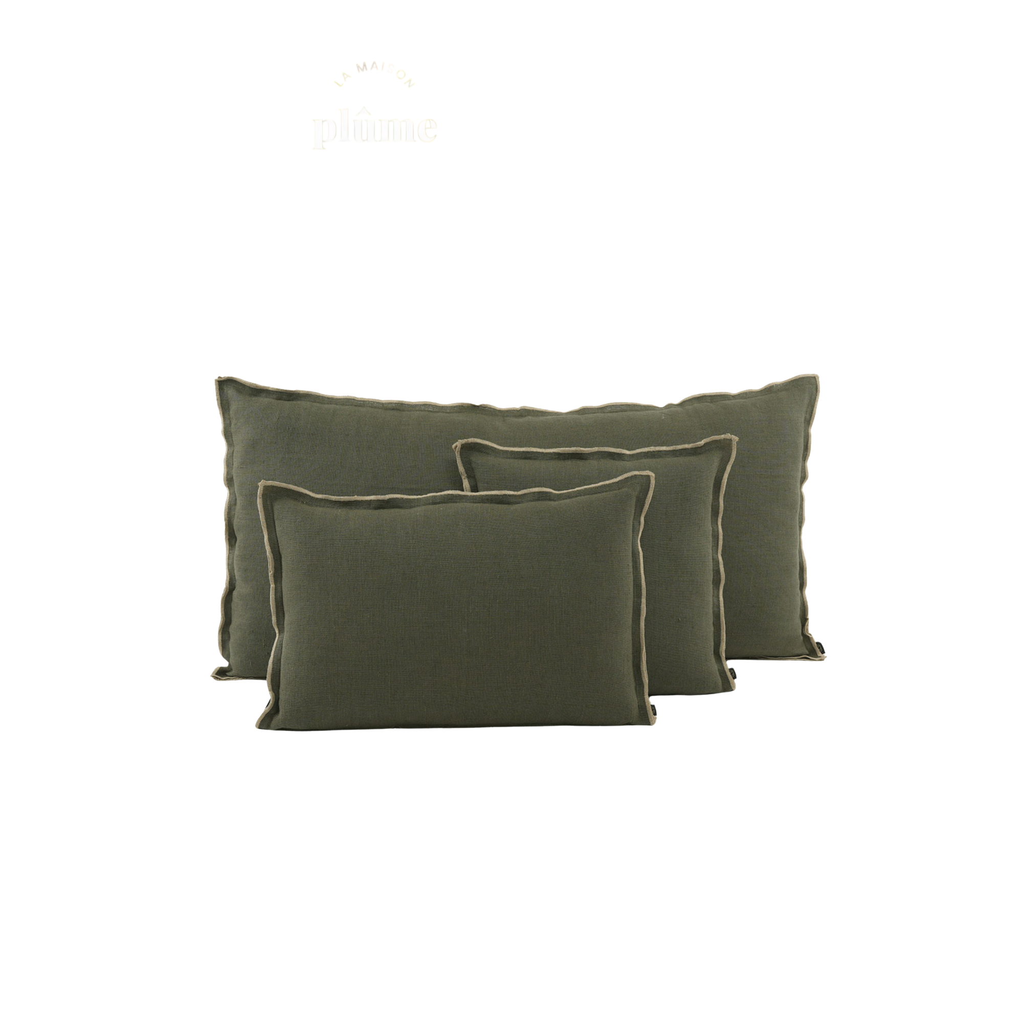 Haomy, Housse de coussin - Seoni Kaki - Carré 45 x 45 cm