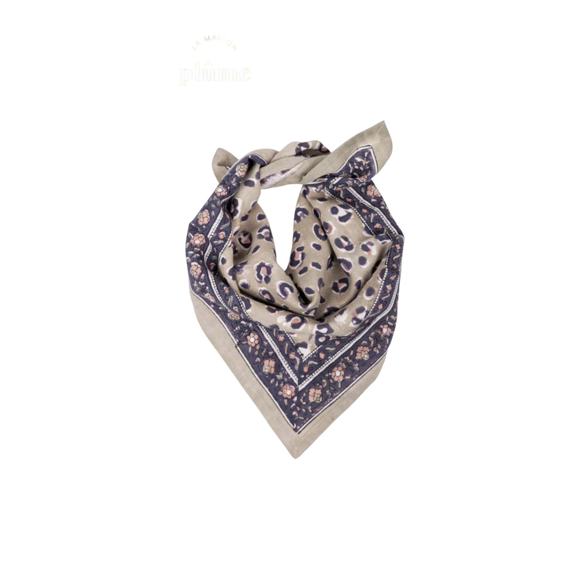 Bindi Atelier, Petit Foulard Indien - Bengal Tilleul
