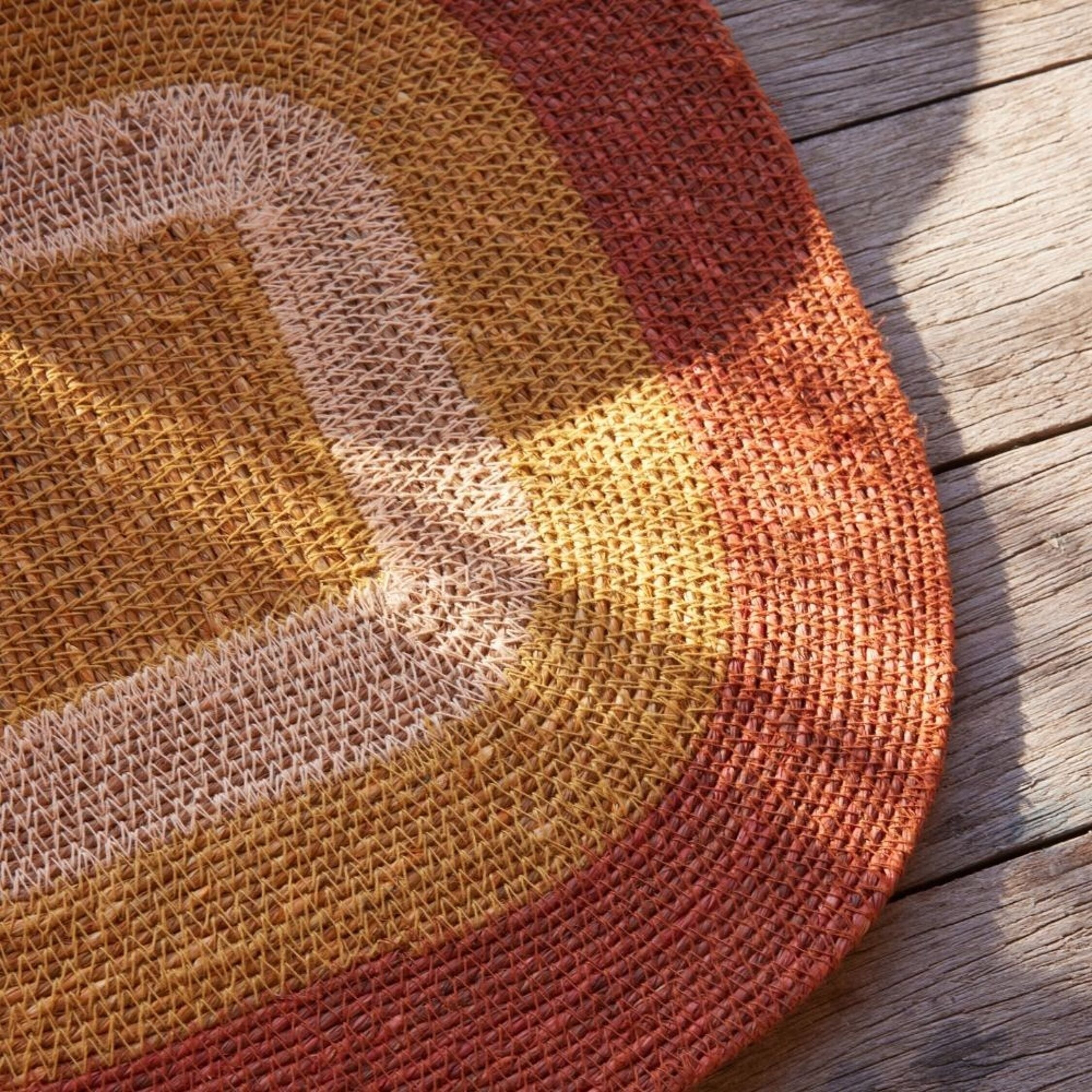 Bonheur du jour, Set de table en Raphia - Mada Ecureuil Nude