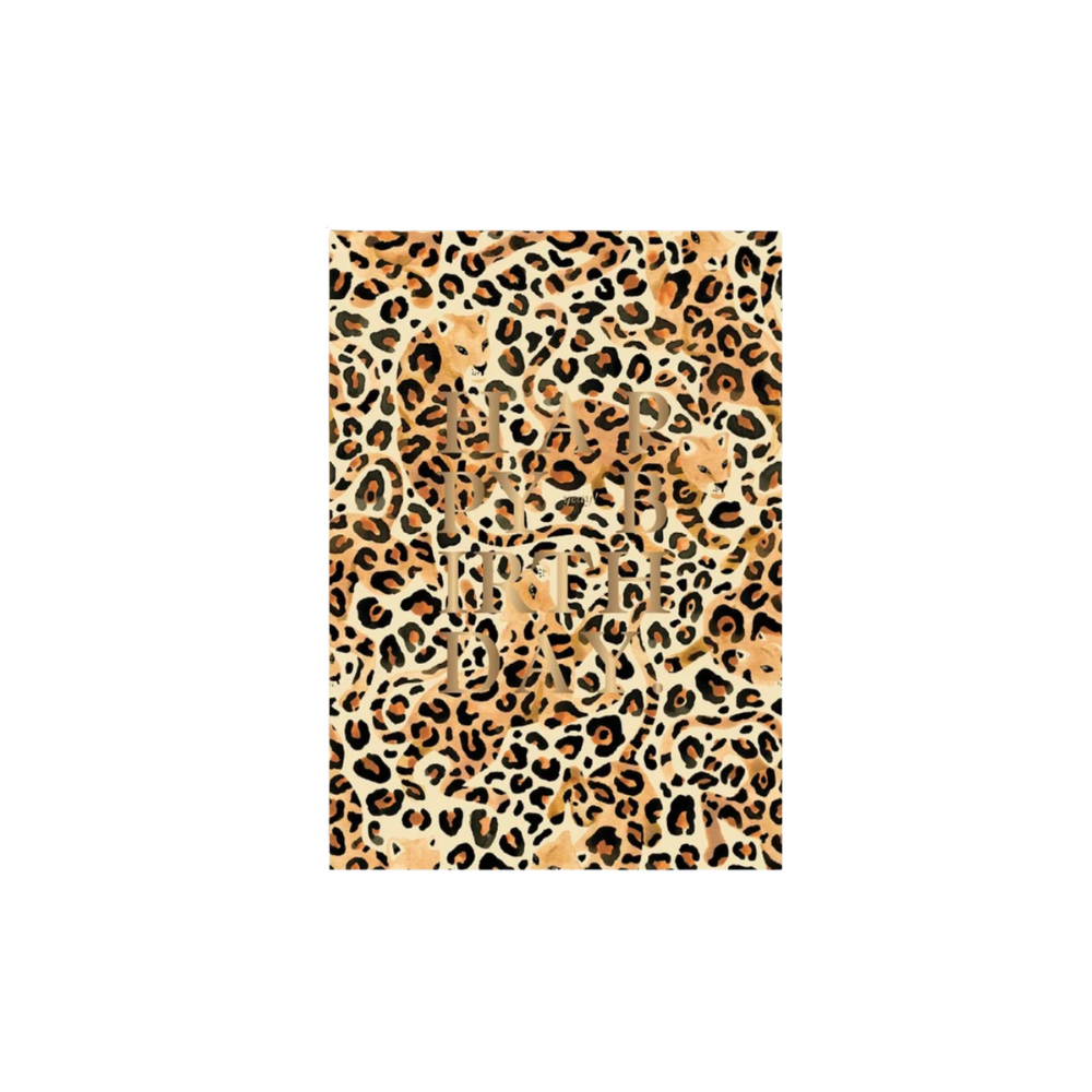 All The Ways To Say, Carte - Birthday leopard