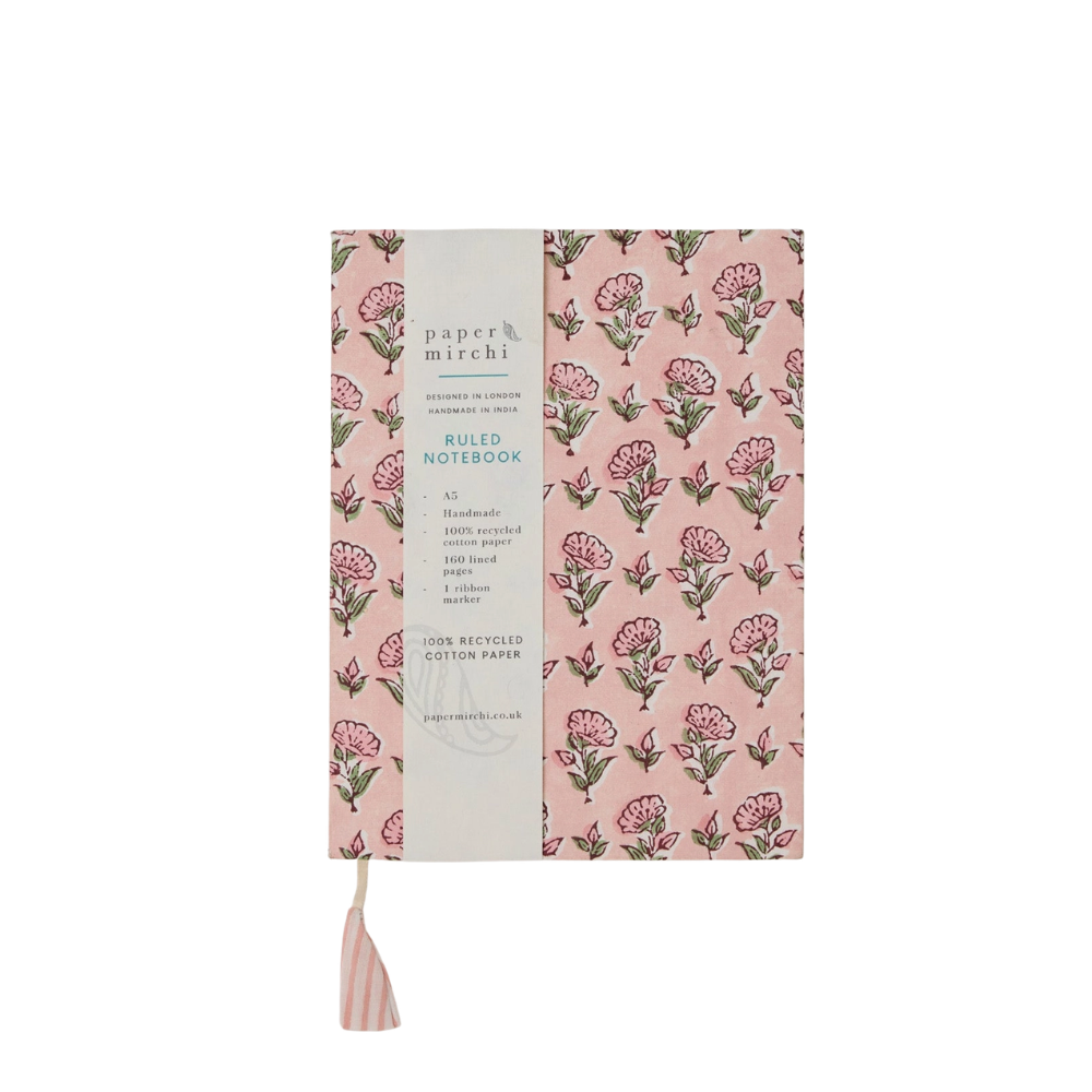Paper Mirchi, Carnet de notes - Disty Floral Blush