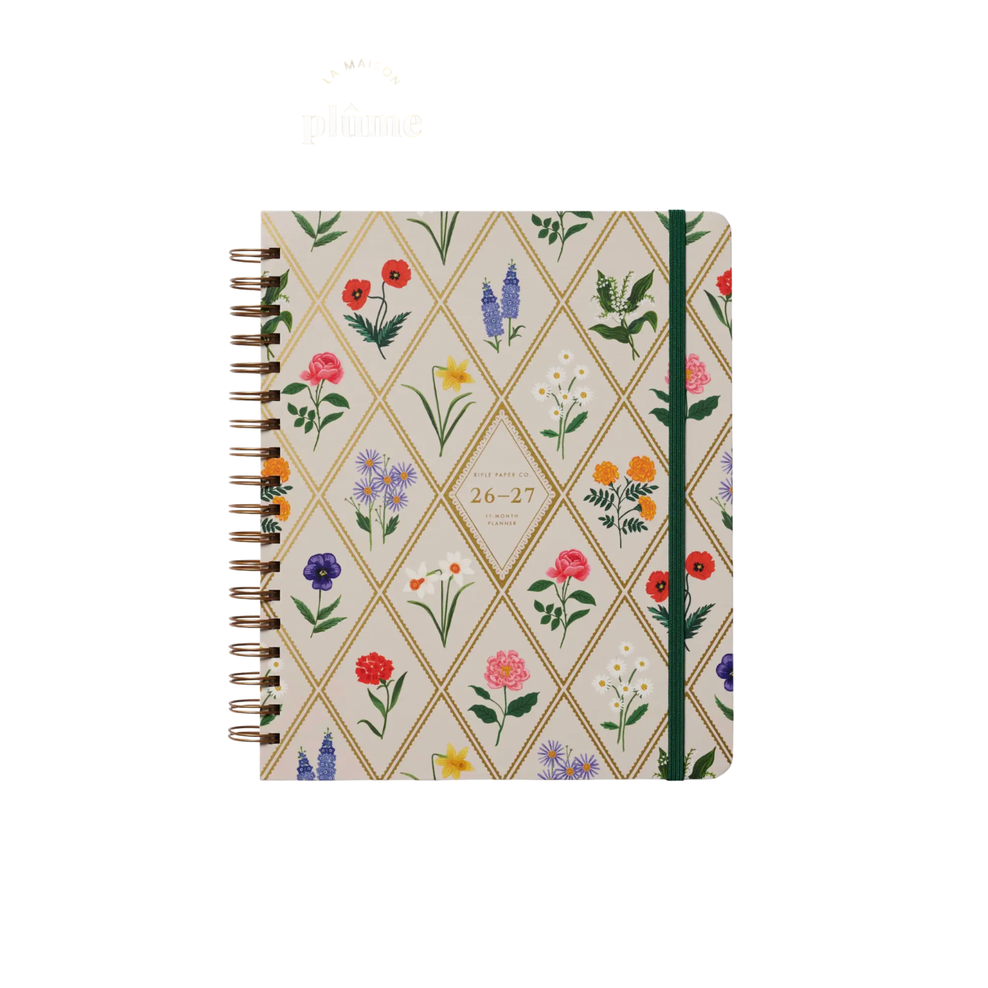 Rifle Paper Co, Agenda à spirale 2027 - Garden Study