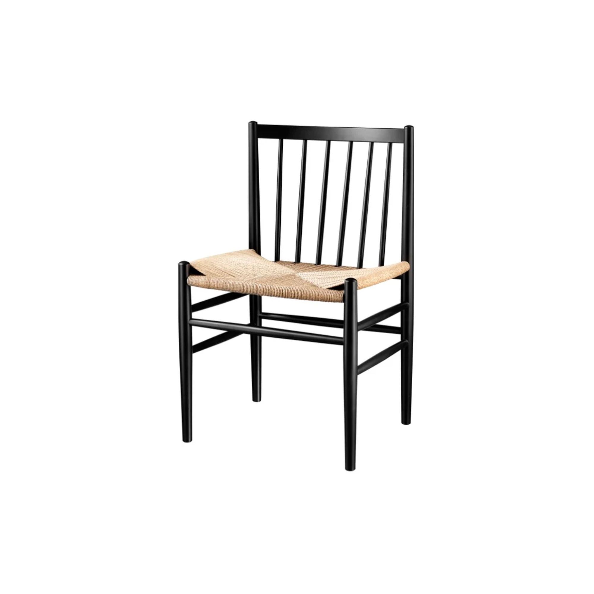 FDB Mobler, Chaise en bois et tissage naturel - J80