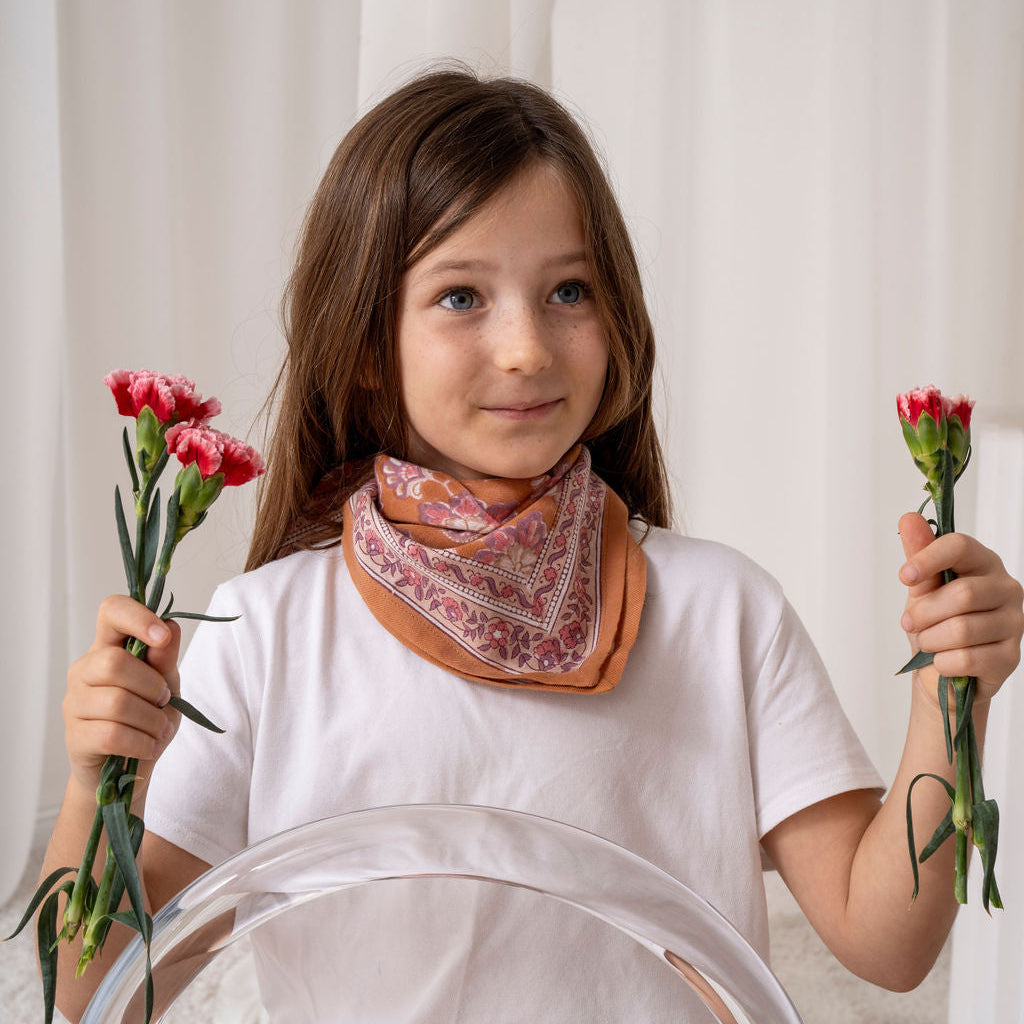 Bindi Atelier, Petit Foulard Indien - Matira Praline