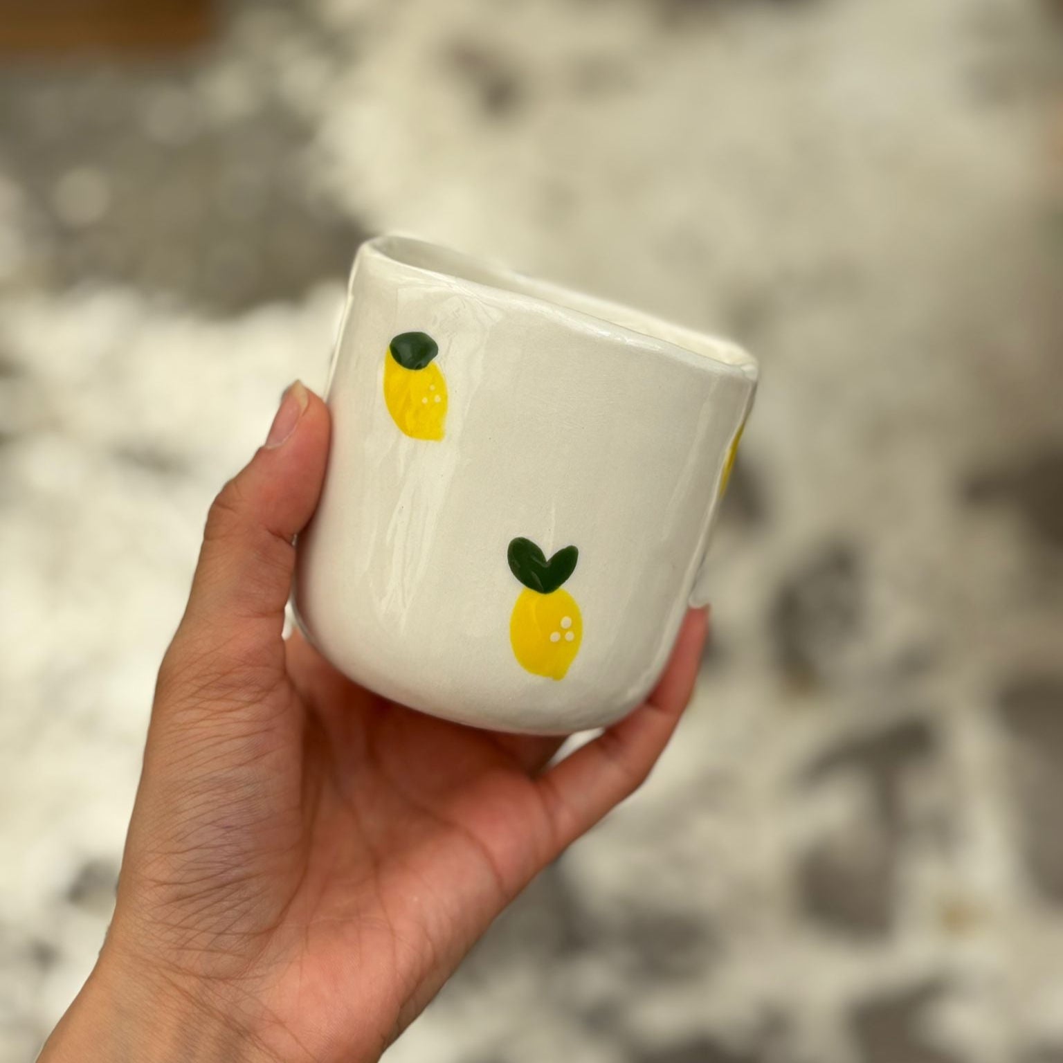 Bouclez- la, Tasse à café - Citrons