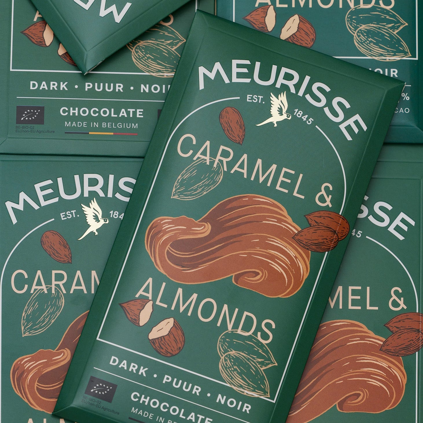 Meurisse, Chocolat noir - Amandes Caramélisées