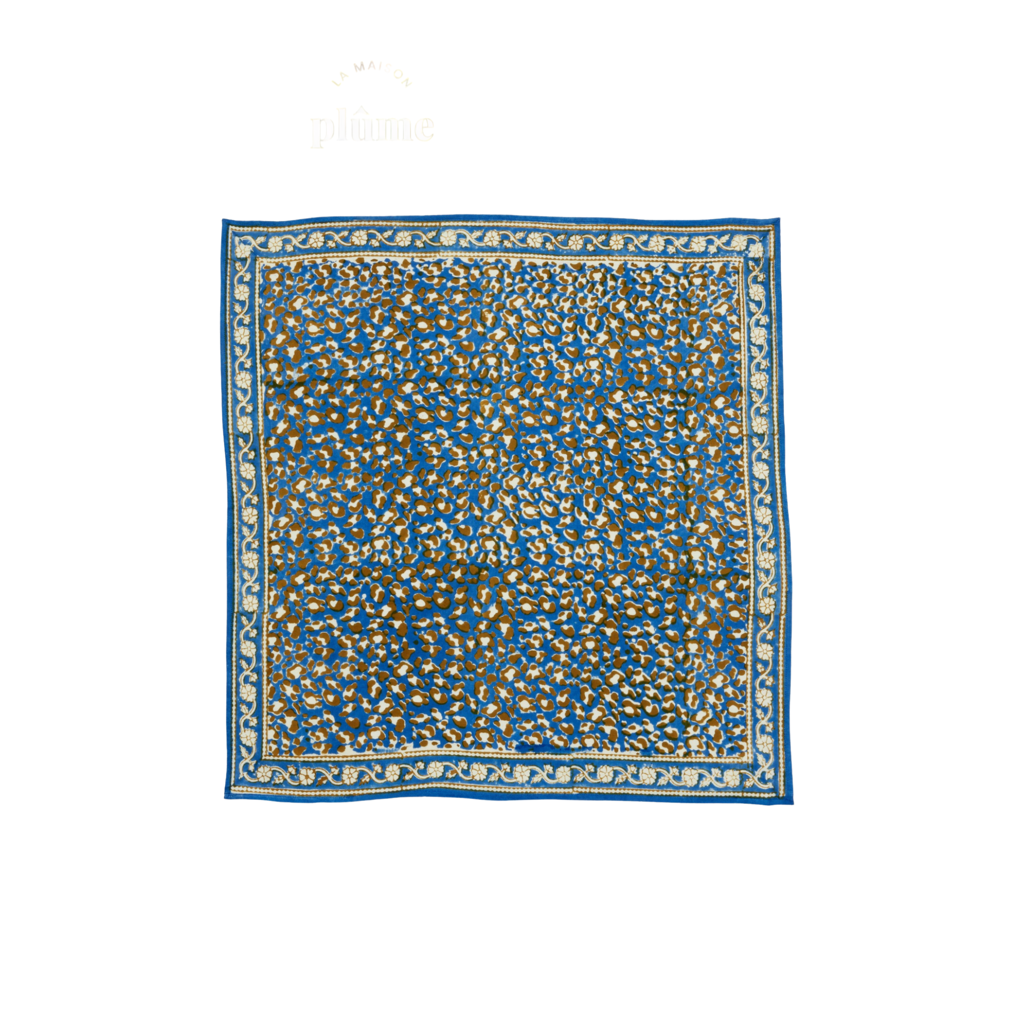 Bonheur du jour, Petit Foulard - Léopard bleu