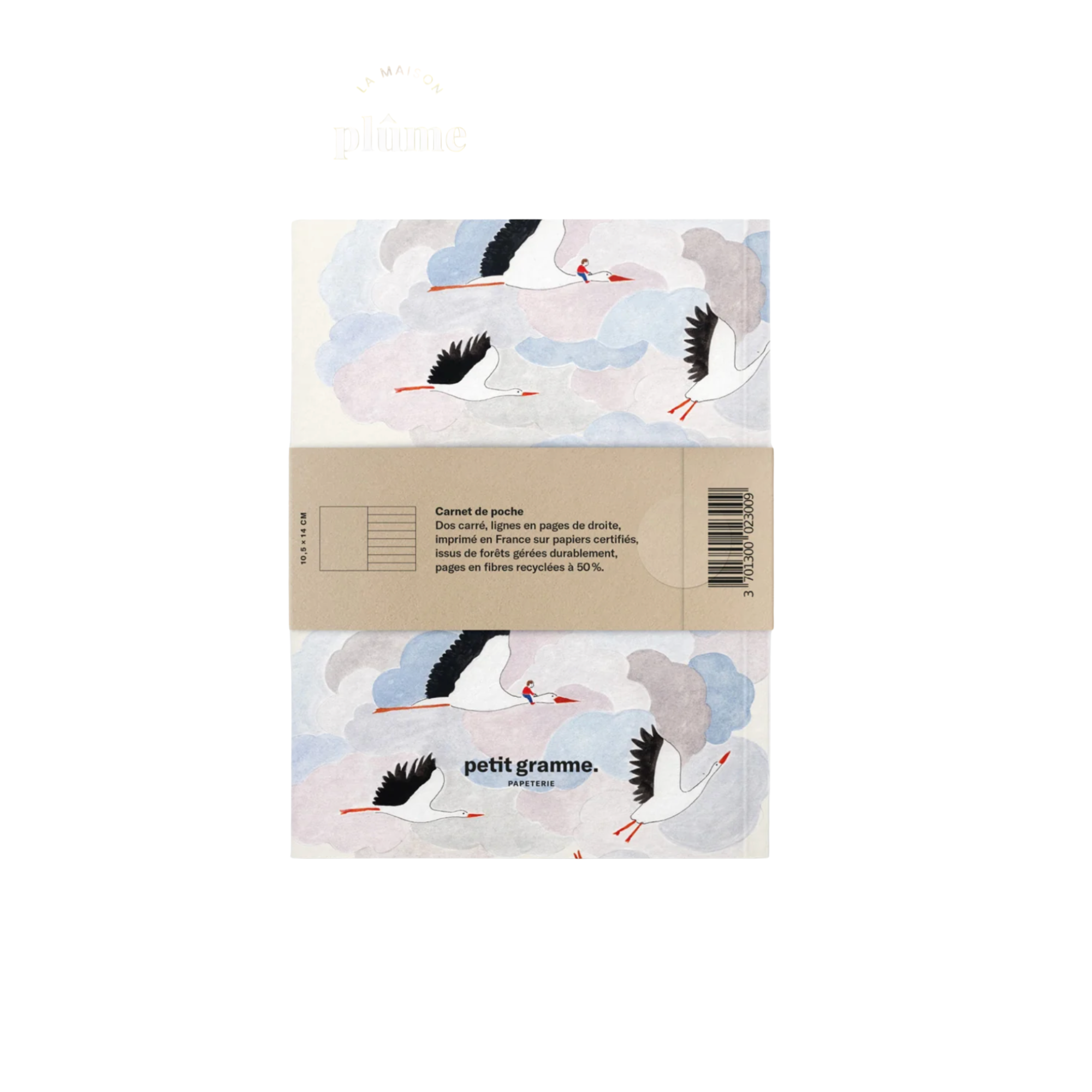 Carnet de Poche, Petit Gramme - Cigognes