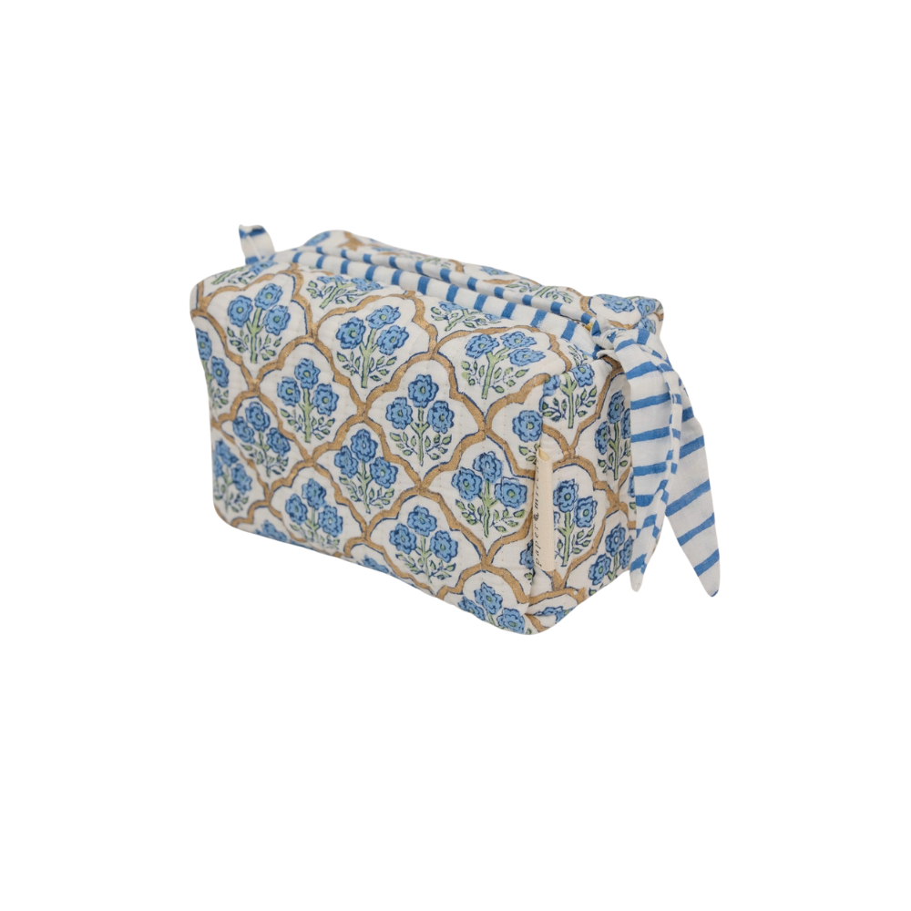 Paper Mirchi, Trousse de toilette - Treillis Indigo