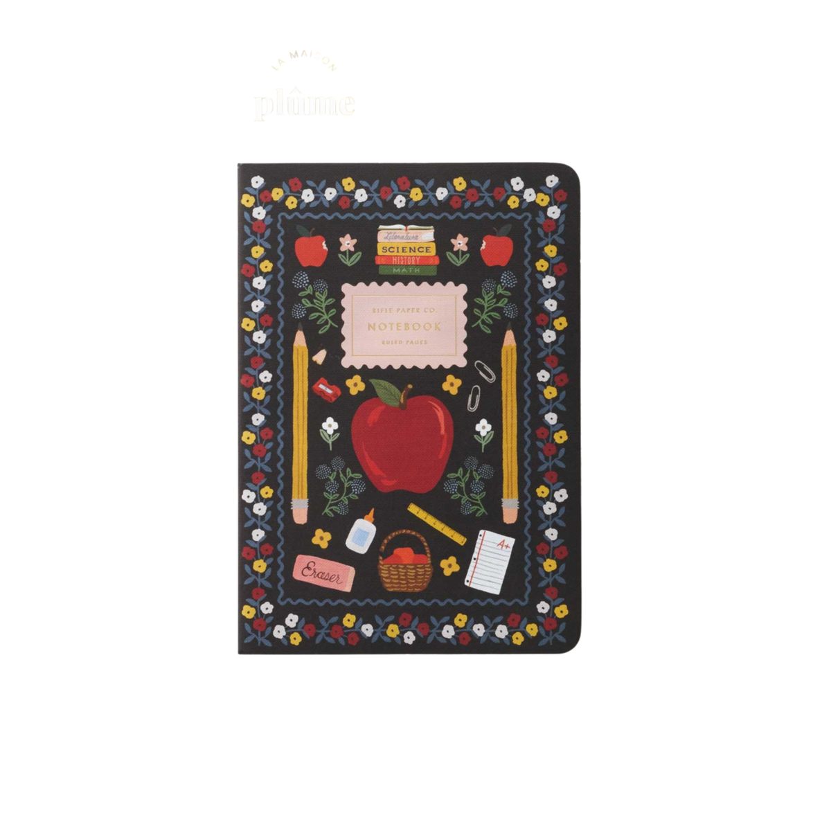 Rifle Paper Co, Carnet de note - Schoolhouse Noir