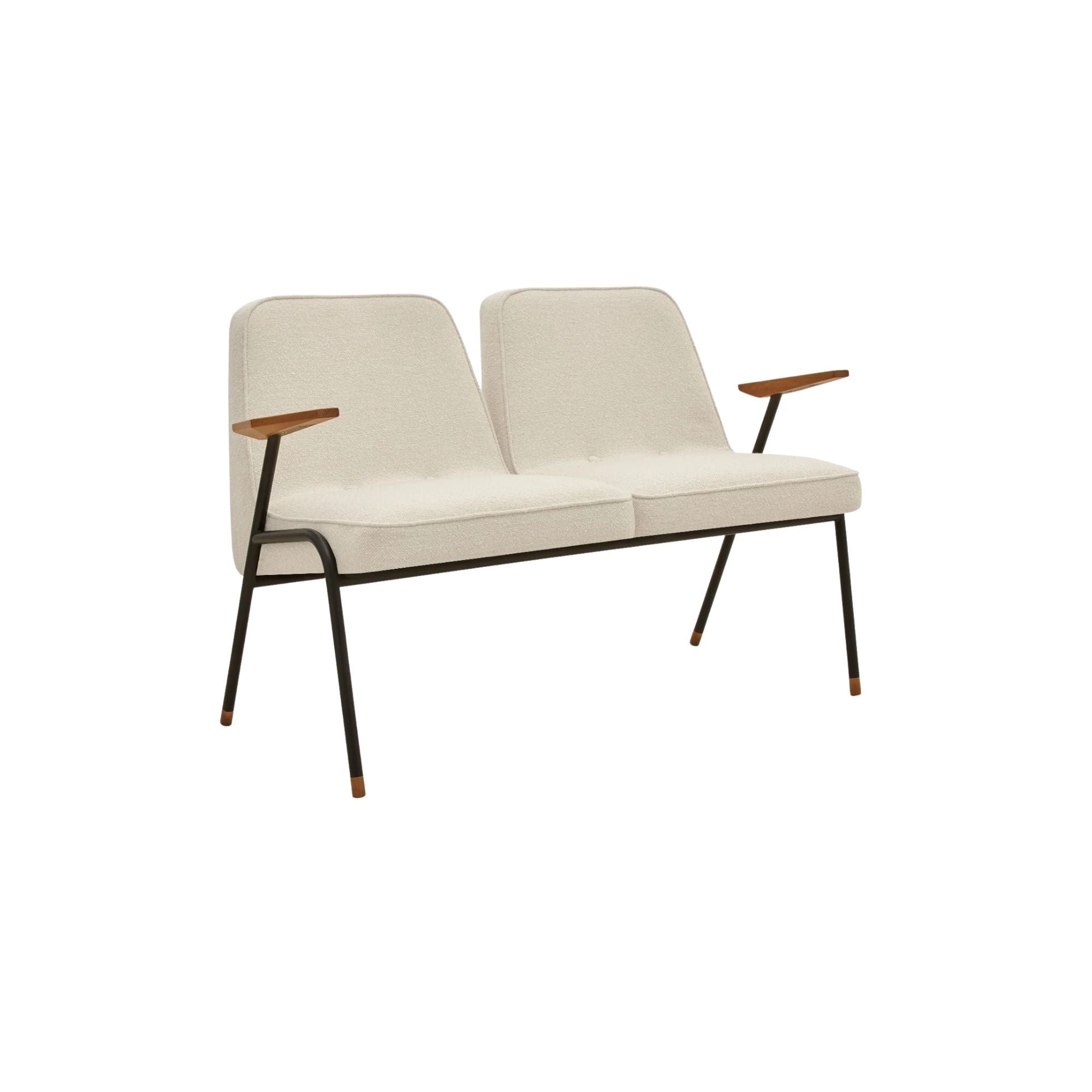 366 Concept, Canapé 2 places 366 Métal - Tissu Boucle