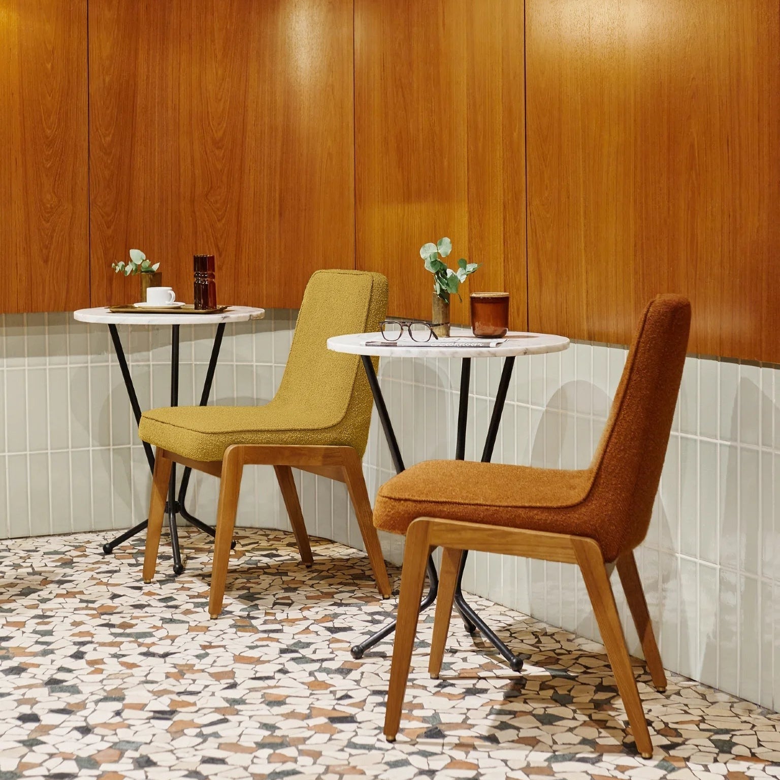 366 Concept, Chaise de bar 200-125- Tissu Shine Velvet