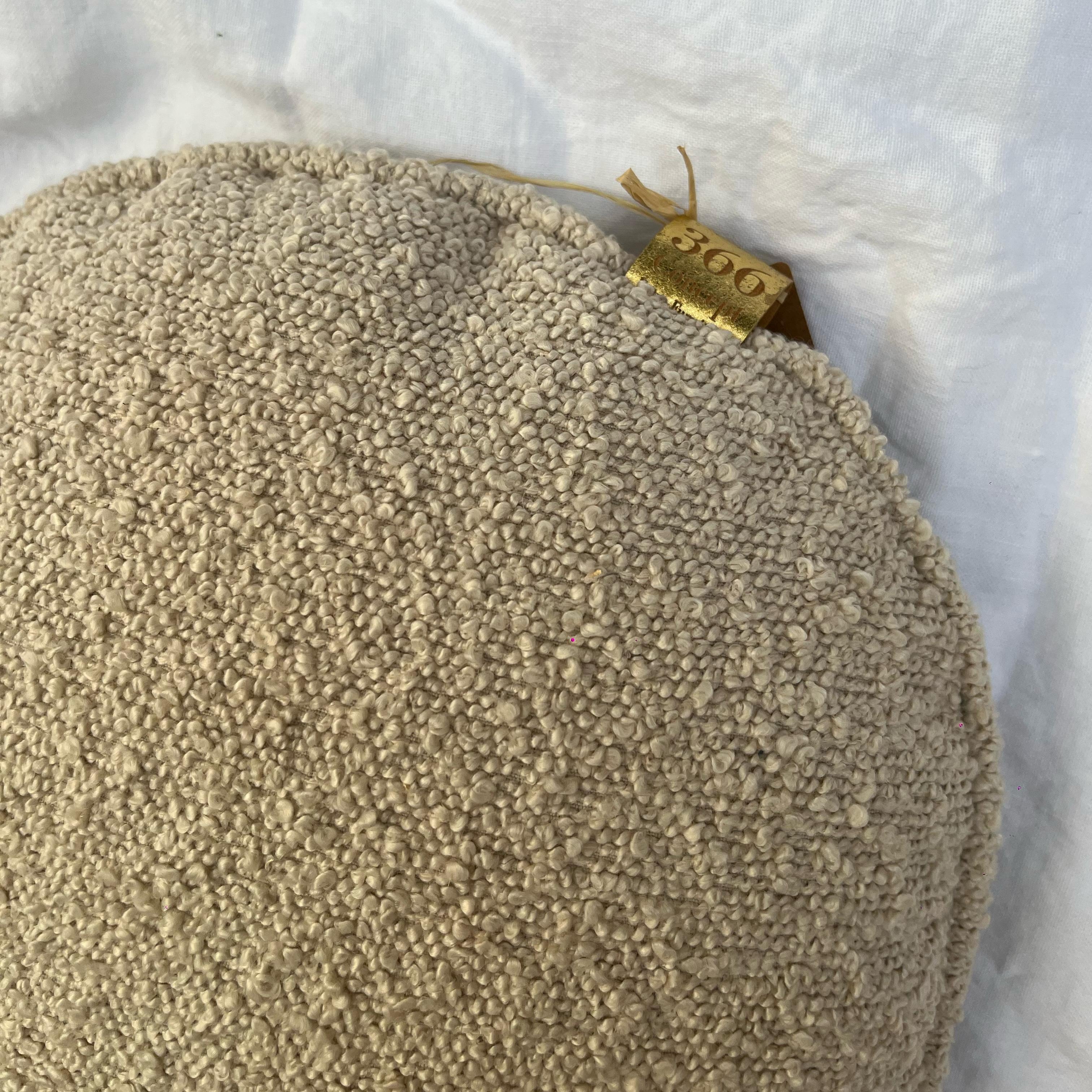 366 Concept, Coussin rond Ø 31 cm - Boucle Crème XS