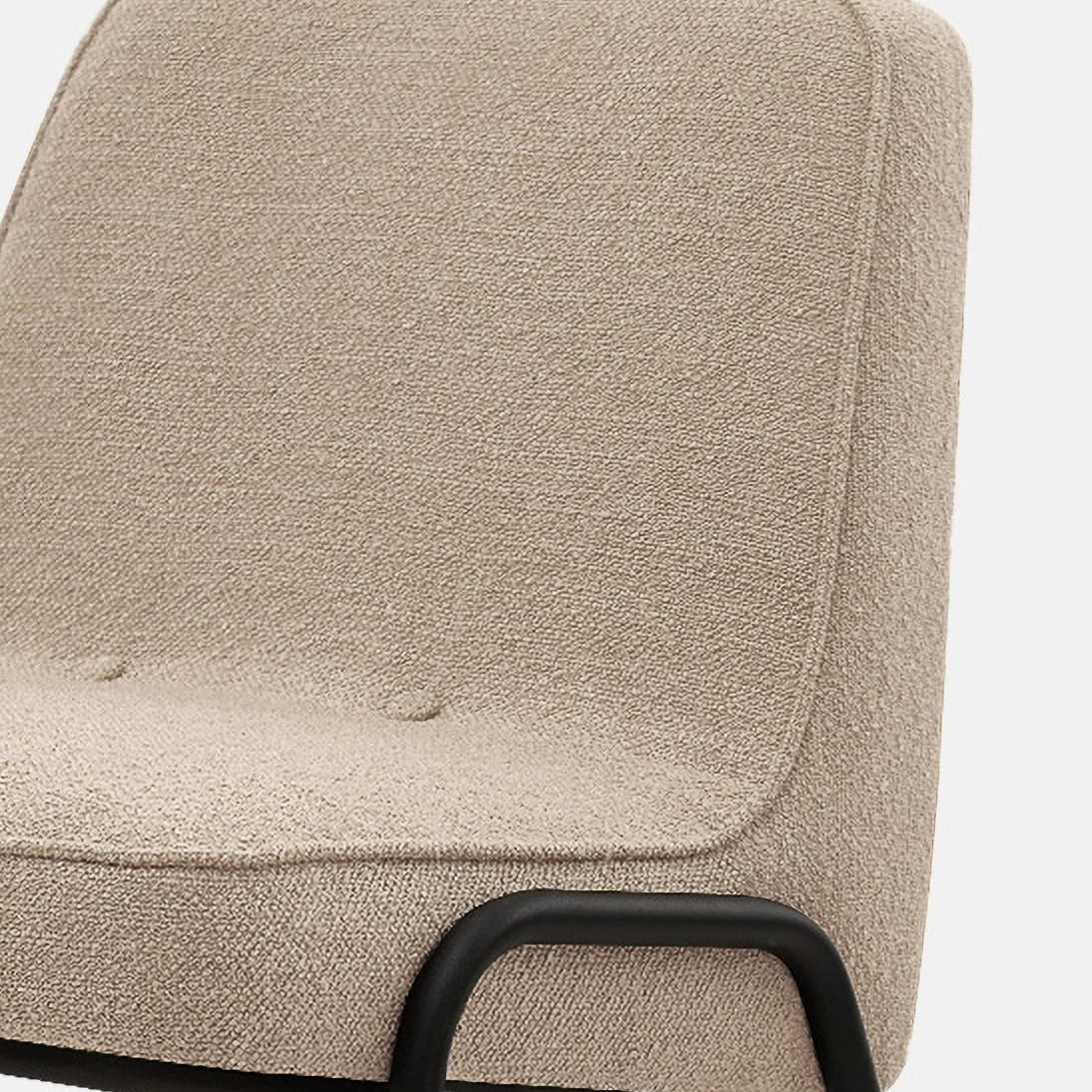 366 Concept, Fauteuil Club 366 Métal - Tissu Boucle