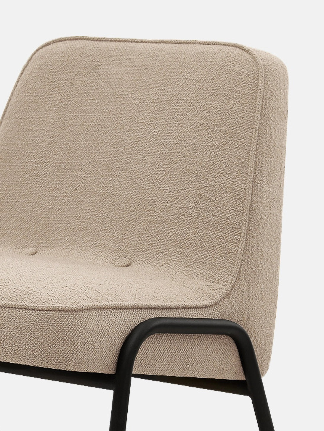 366 Concept, Fauteuil Club 366 Métal - Tissu Boucle