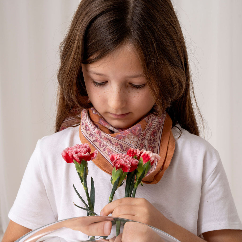 Bindi Atelier, Petit Foulard Indien - Matira Praline