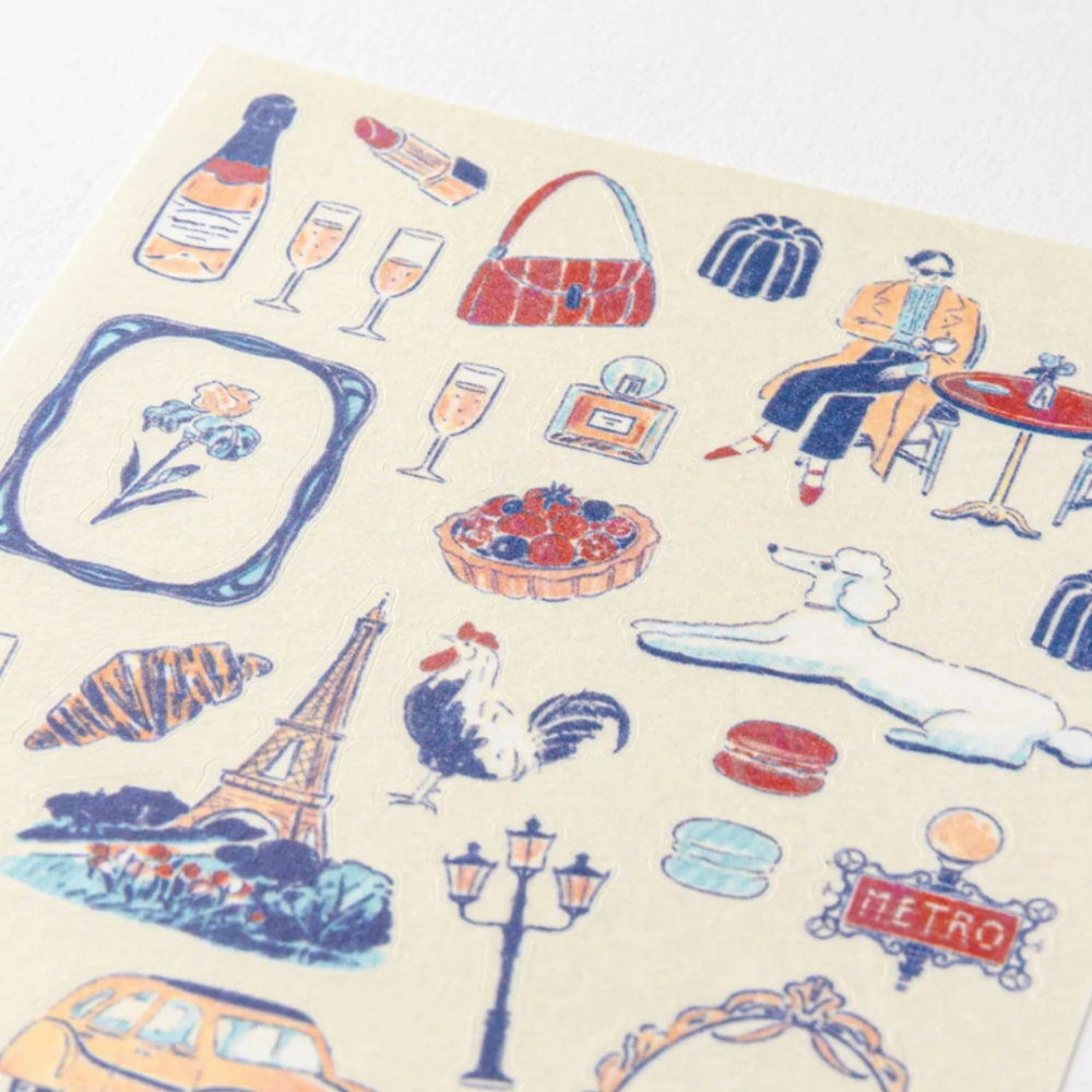 Planche de stickers, Midori - France