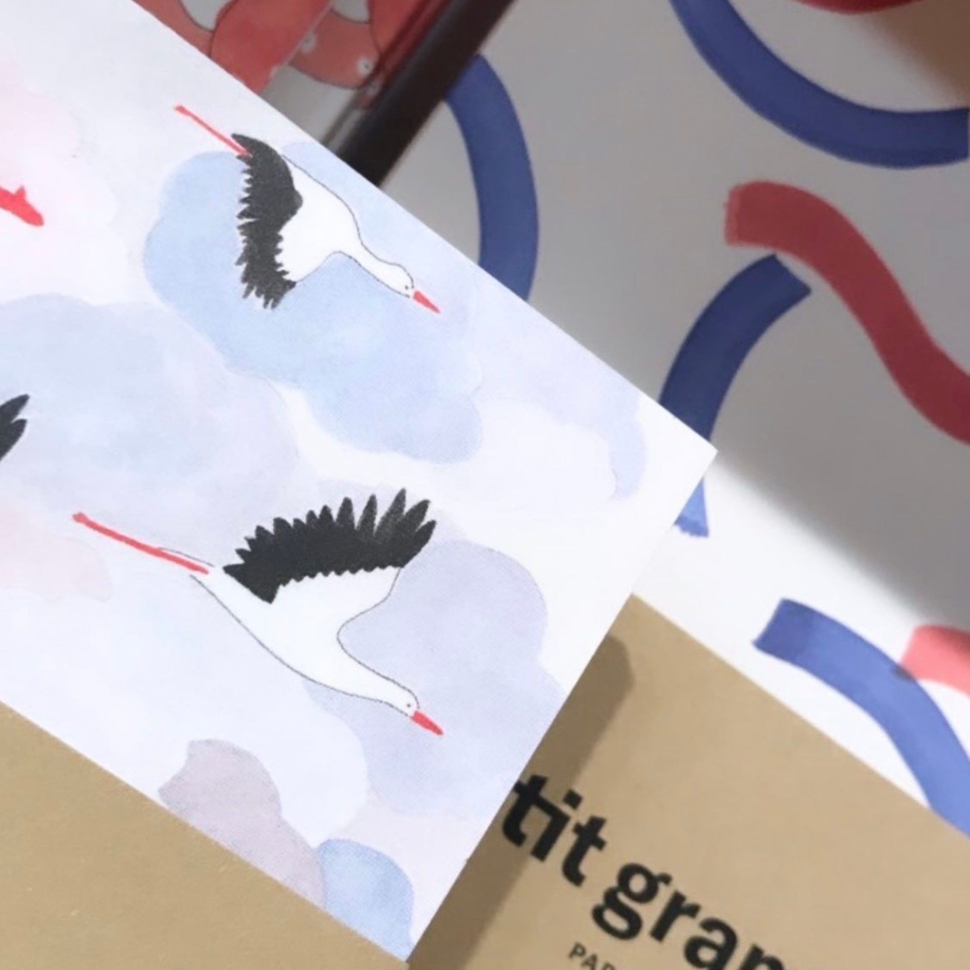 Carnet Moyen, Petit Gramme - Cigognes