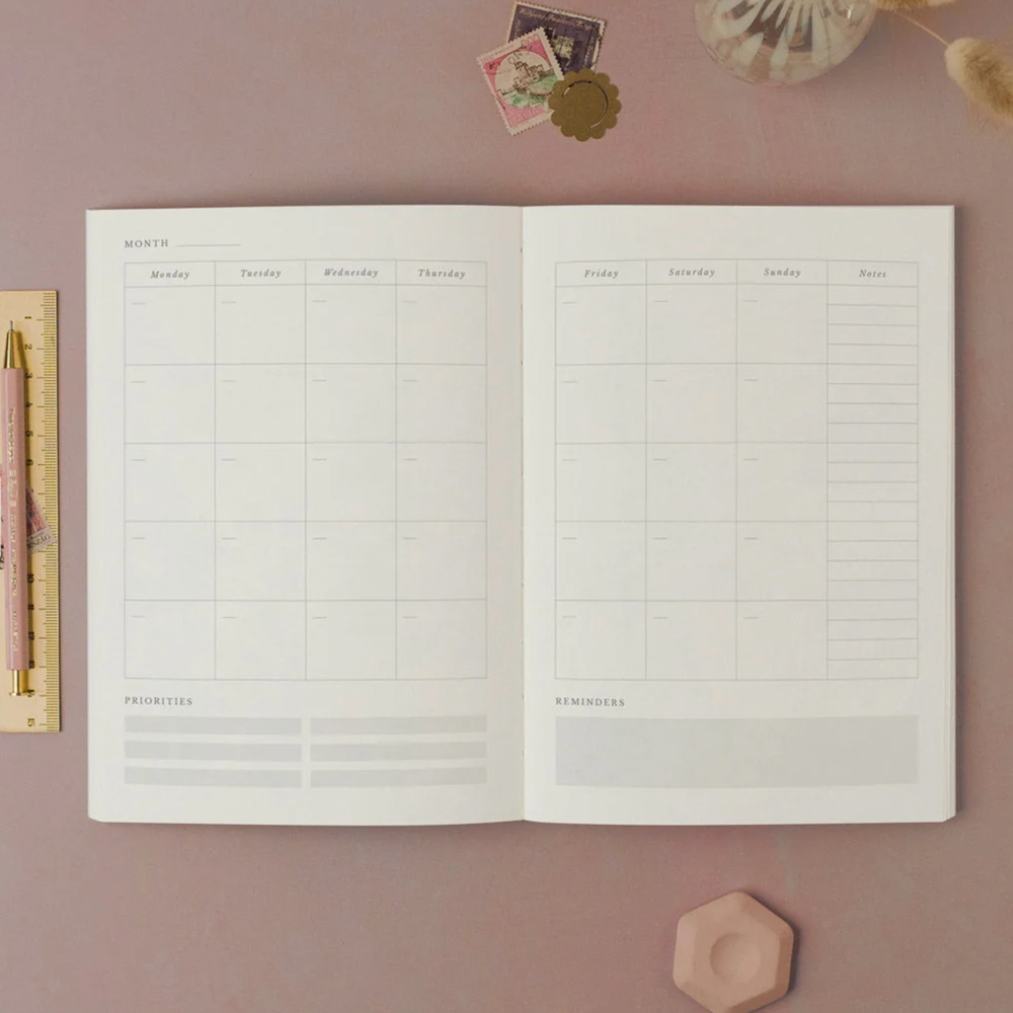 Sister Paper Co, Cahier Study Daily Planner - Coloré