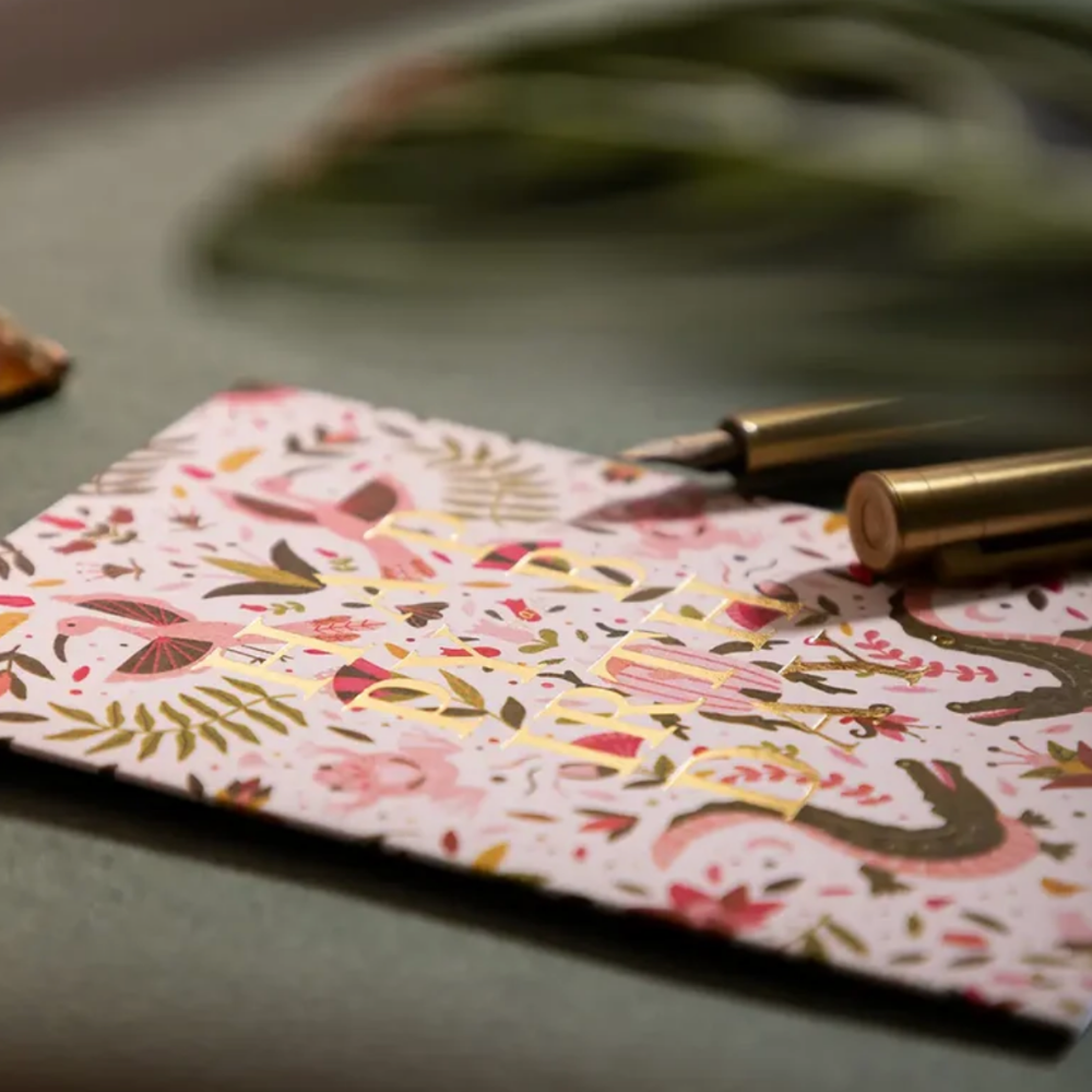 All The Ways To Say, Carte - Birthday pink croco