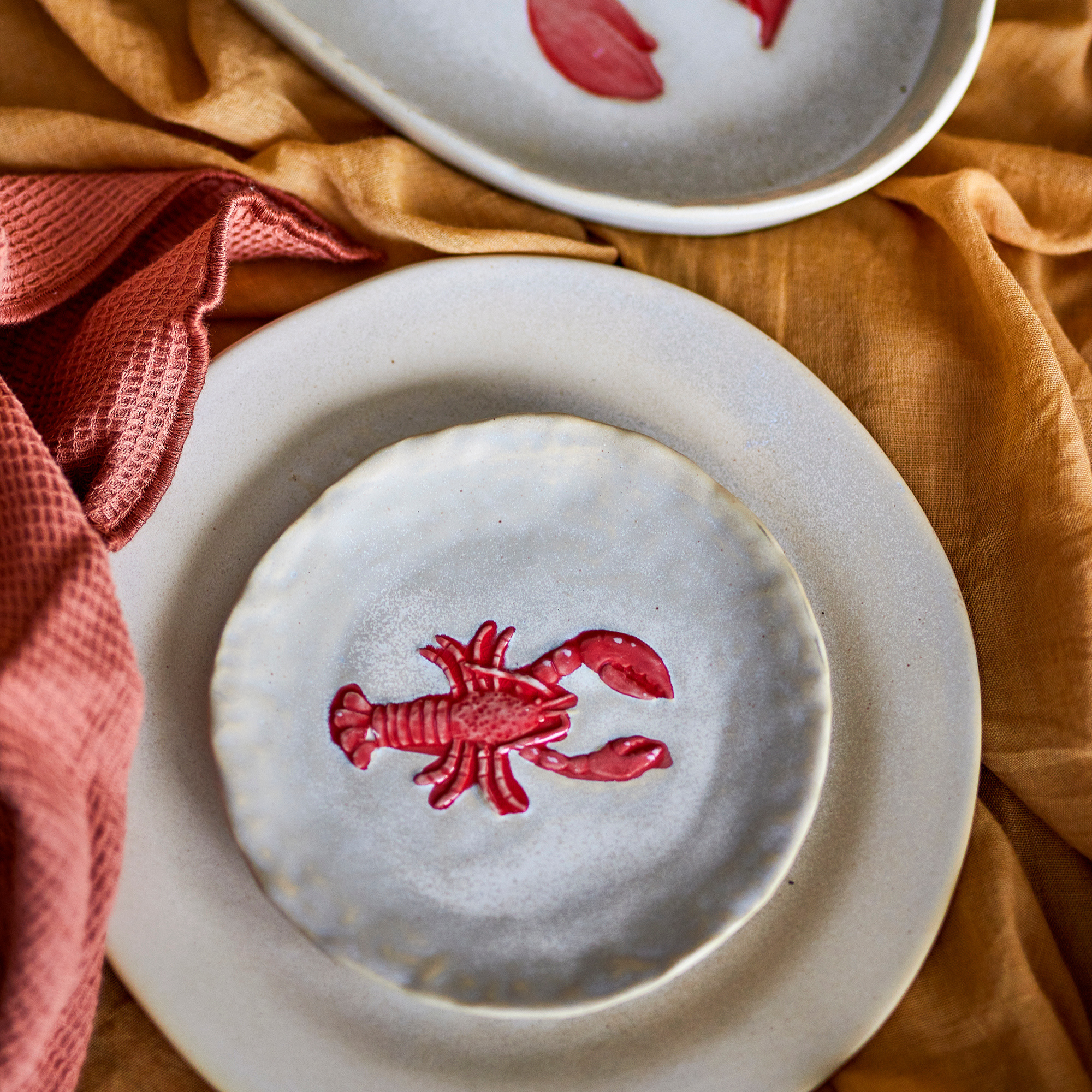 Assiette à dessert - Homard