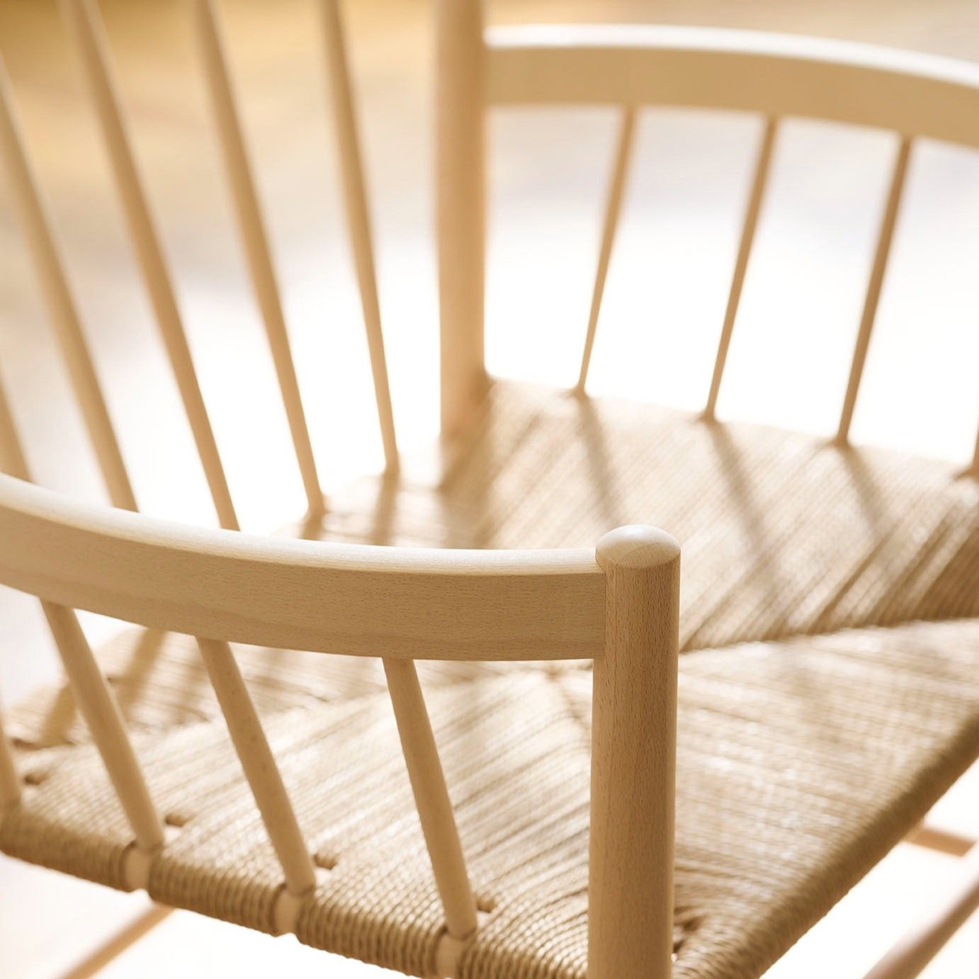 FDB Møbler, Chaise en bois et tissage - J81