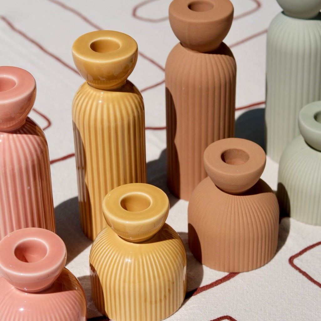 Oustao Bougeoir en ceramique - Lus Pêche