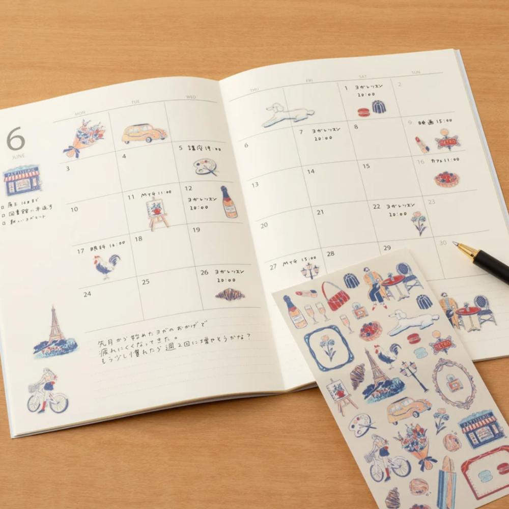 Planche de stickers, Midori - France