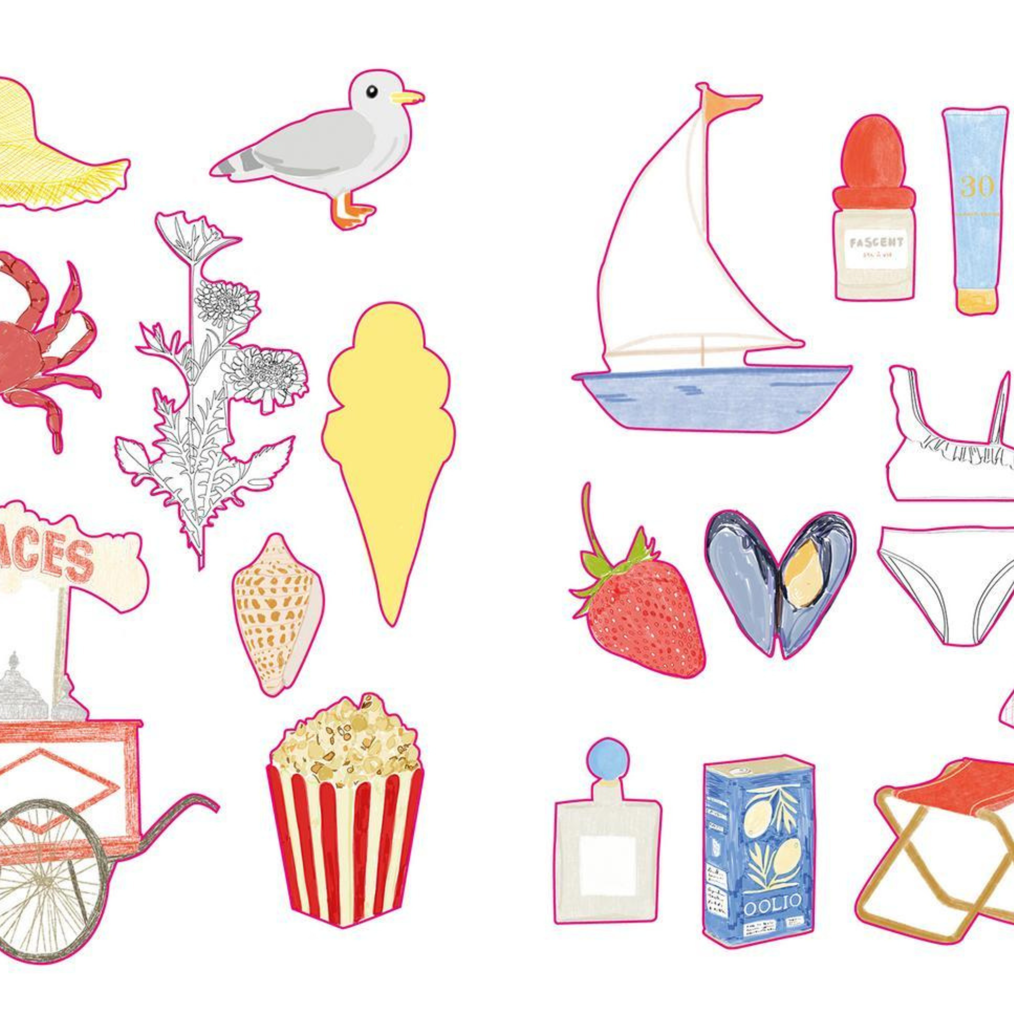 Zoé de Las Cases, Carnet de Stickers - Holiday