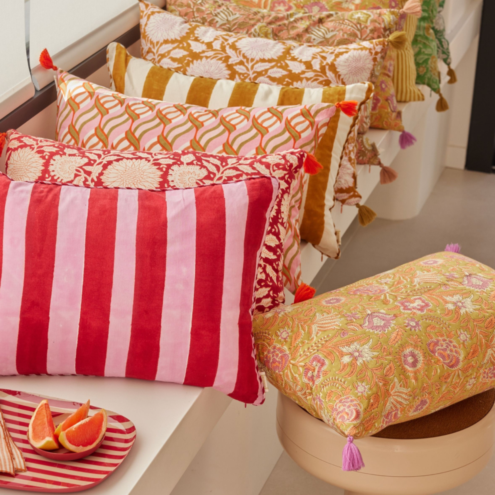 Housse de coussin 50x35 - Maya Caramel - Nad Yut